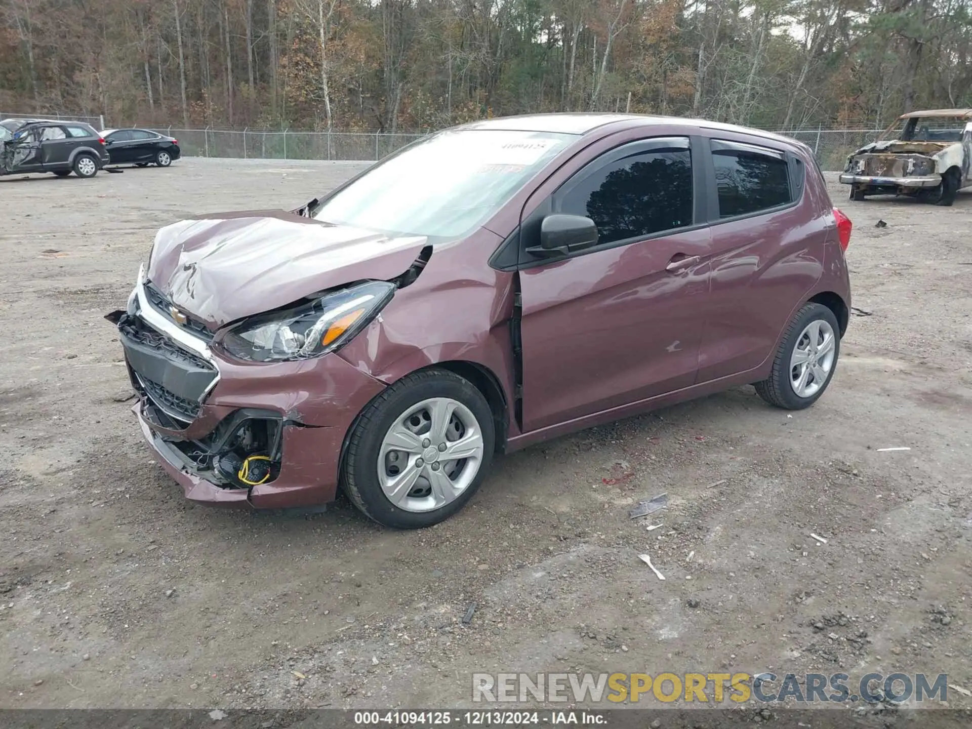 2 fotografías del automóvil dañado KL8CB6SA7LC452703 CHEVROLET SPARK 2020