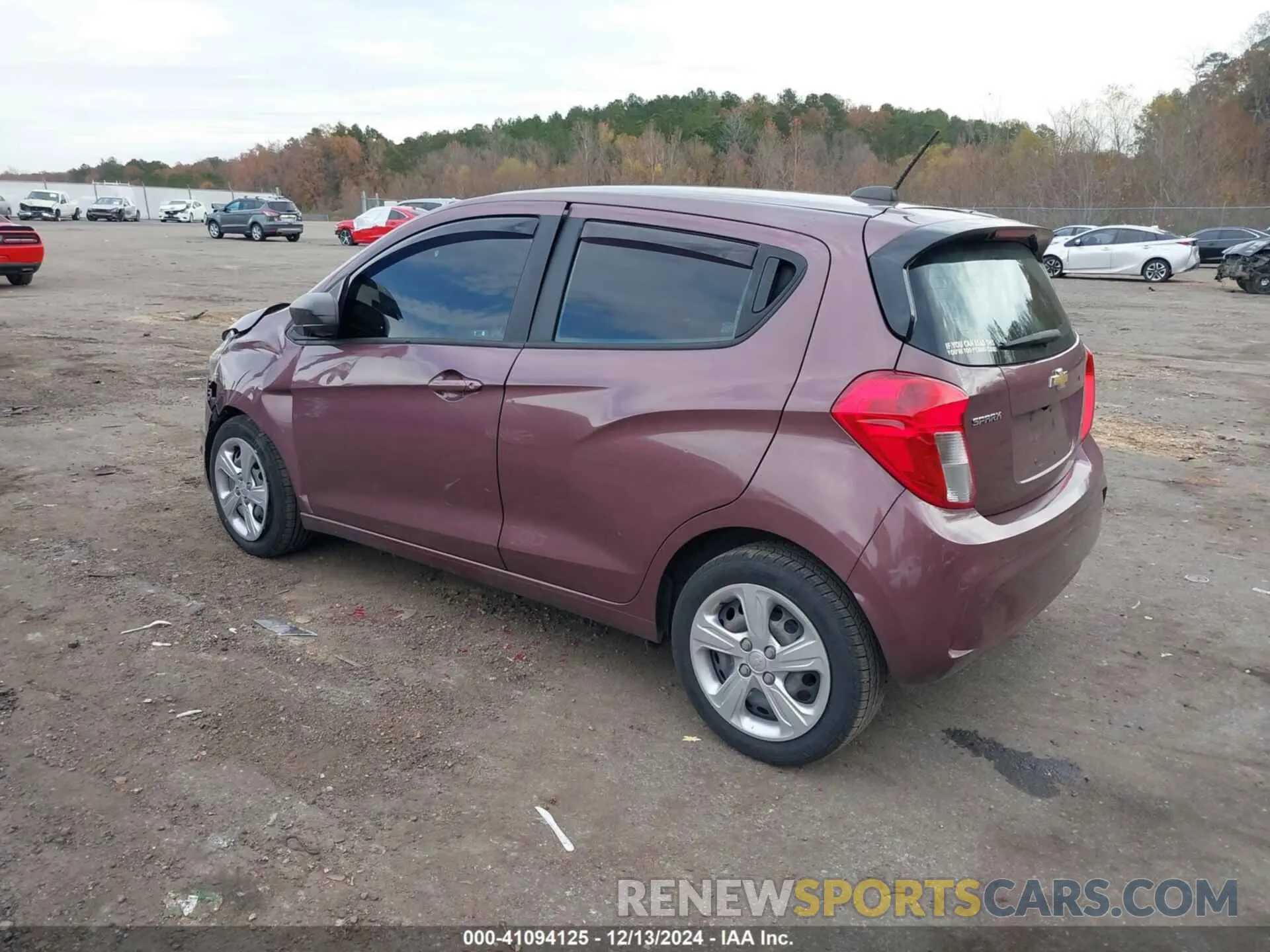 3 fotografías del automóvil dañado KL8CB6SA7LC452703 CHEVROLET SPARK 2020