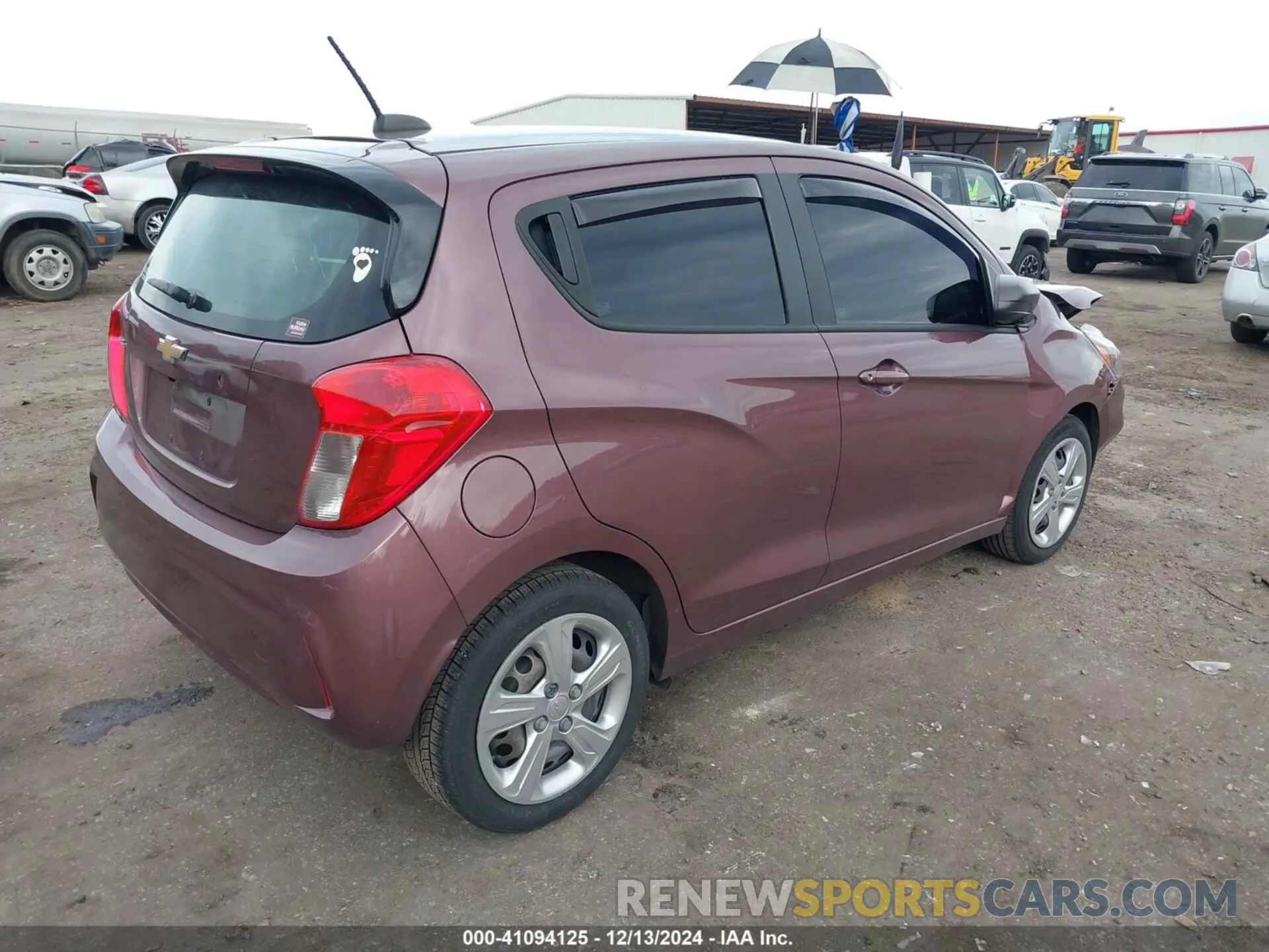 4 fotografías del automóvil dañado KL8CB6SA7LC452703 CHEVROLET SPARK 2020
