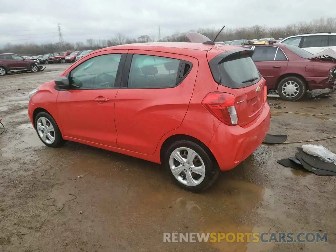 2 fotografías del automóvil dañado KL8CB6SA8LC400058 CHEVROLET SPARK 2020