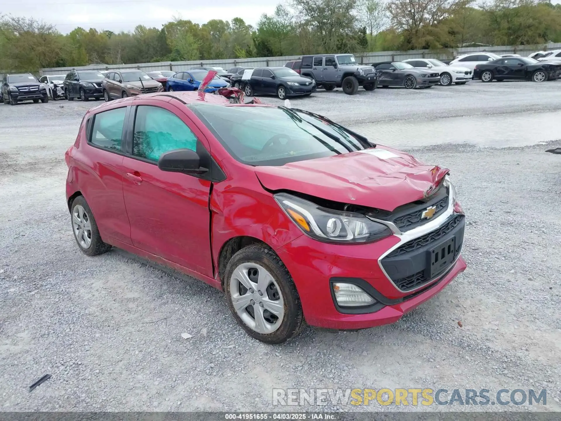1 fotografías del automóvil dañado KL8CB6SA8LC449664 CHEVROLET SPARK 2020