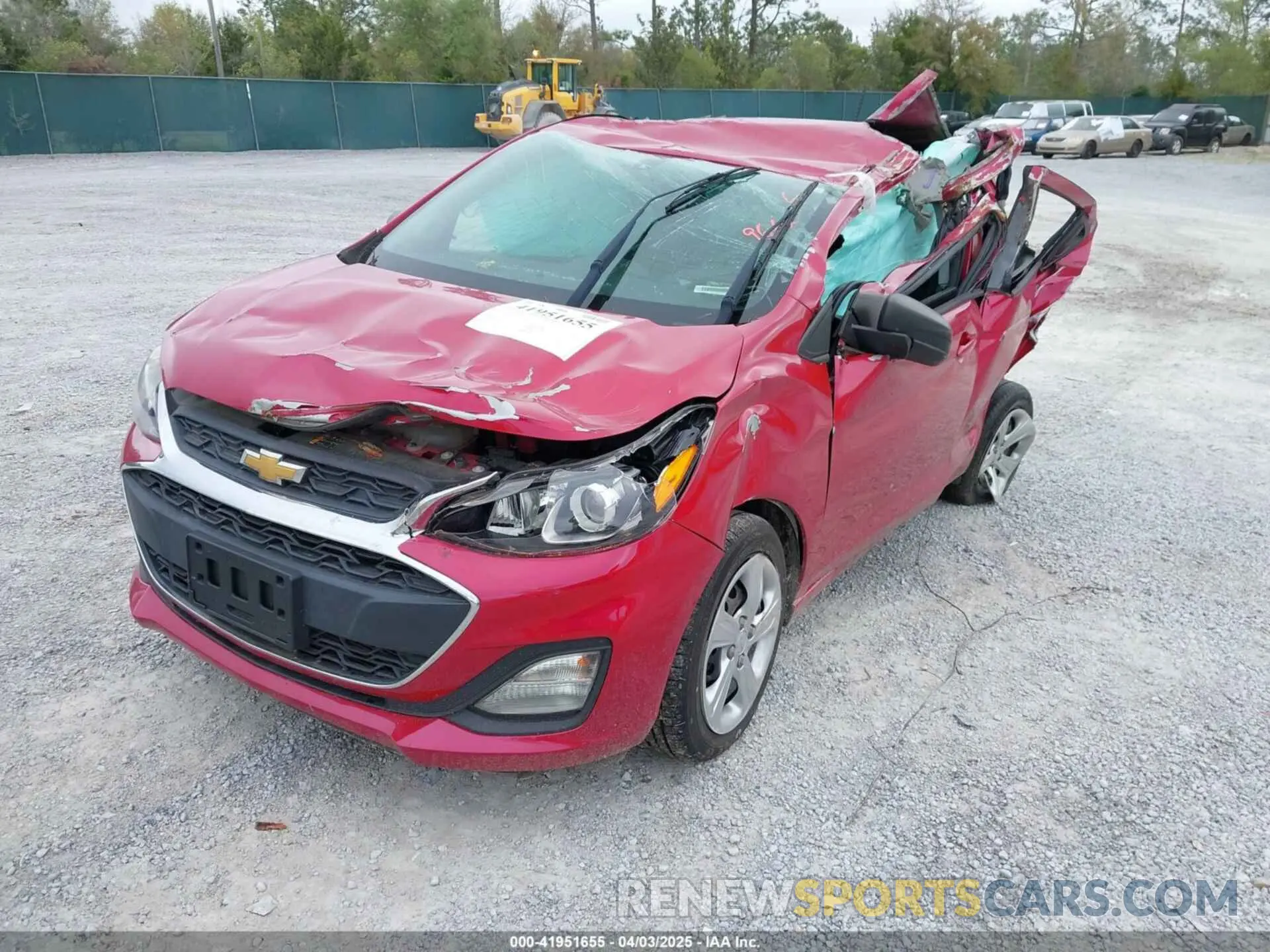 2 fotografías del automóvil dañado KL8CB6SA8LC449664 CHEVROLET SPARK 2020