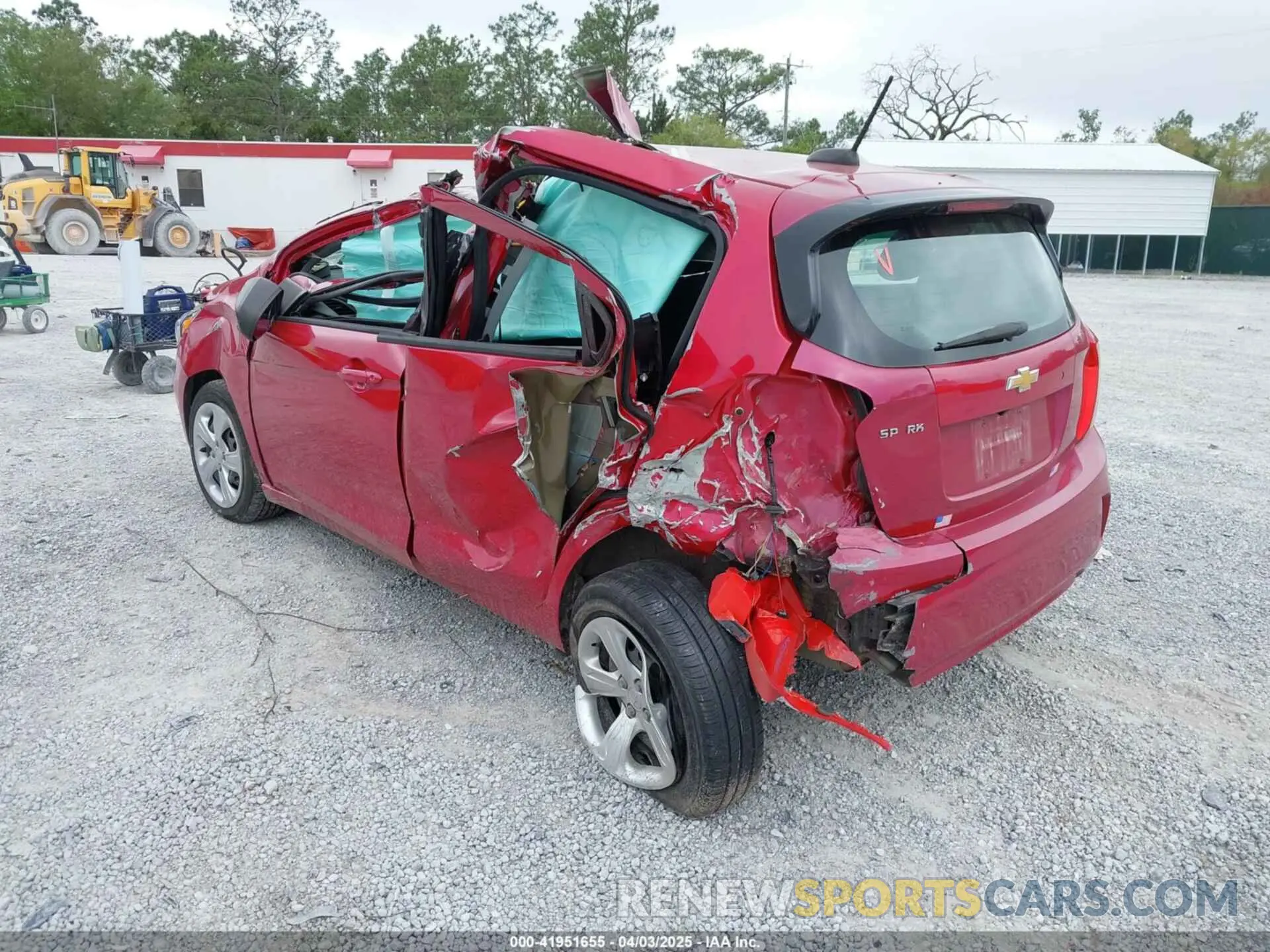 3 fotografías del automóvil dañado KL8CB6SA8LC449664 CHEVROLET SPARK 2020