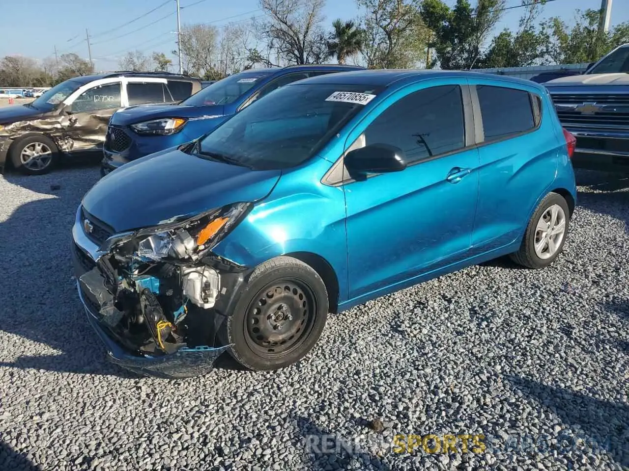 1 fotografías del automóvil dañado KL8CB6SA8LC467484 CHEVROLET SPARK 2020