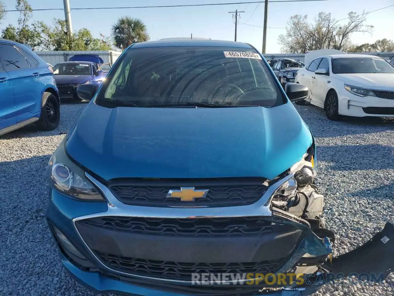 5 fotografías del automóvil dañado KL8CB6SA8LC467484 CHEVROLET SPARK 2020