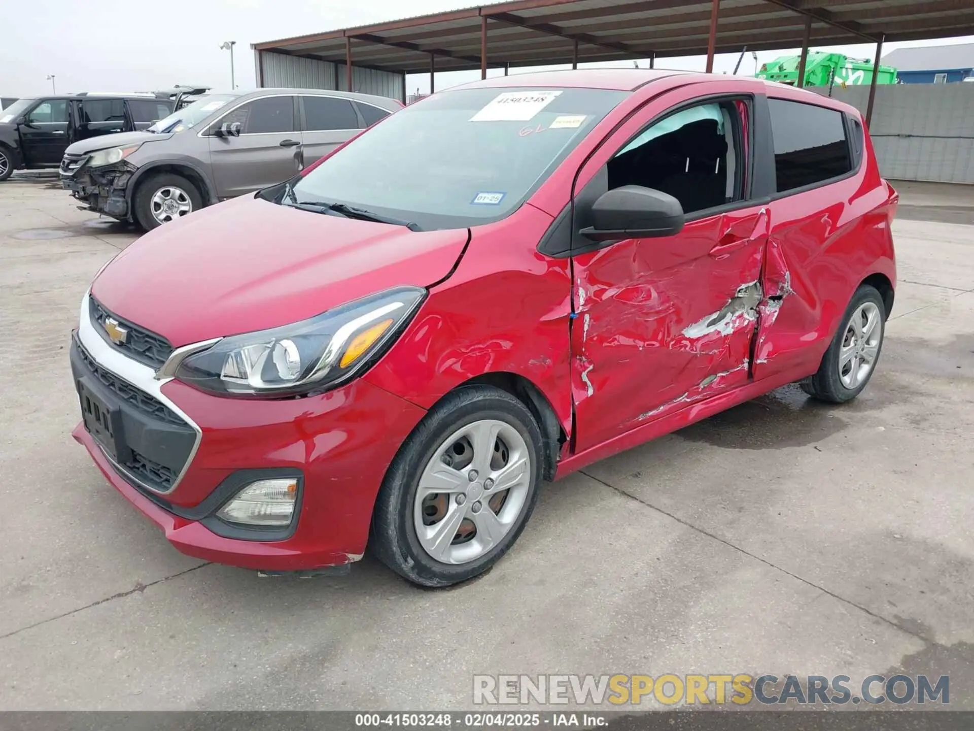 2 fotografías del automóvil dañado KL8CB6SA9LC414437 CHEVROLET SPARK 2020