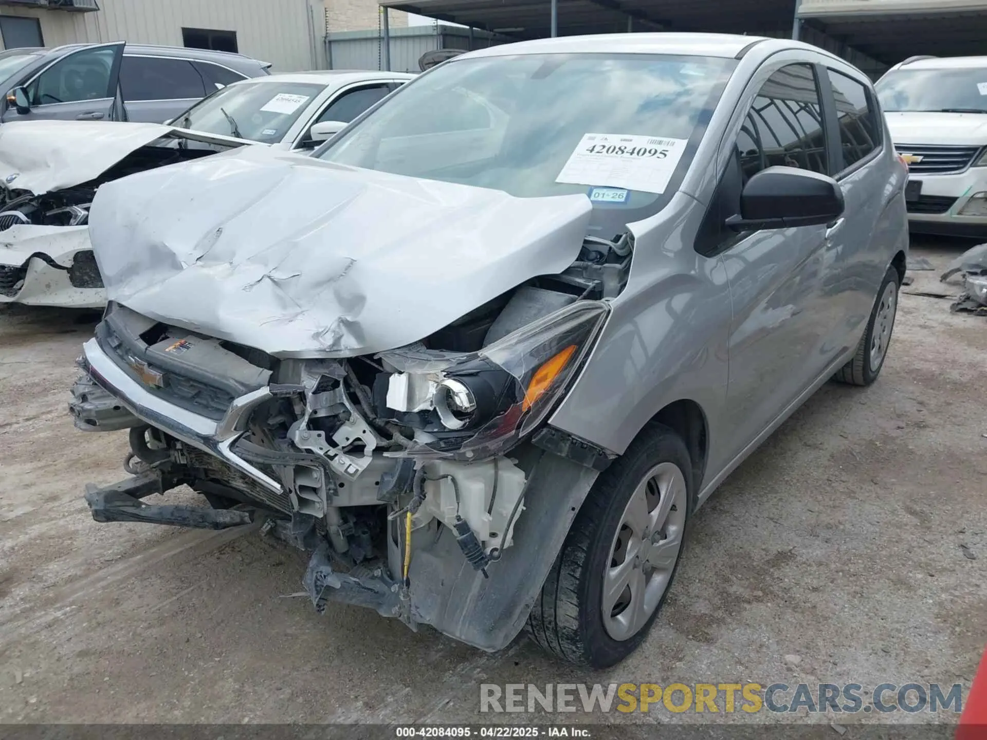 2 fotografías del automóvil dañado KL8CB6SA9LC418701 CHEVROLET SPARK 2020