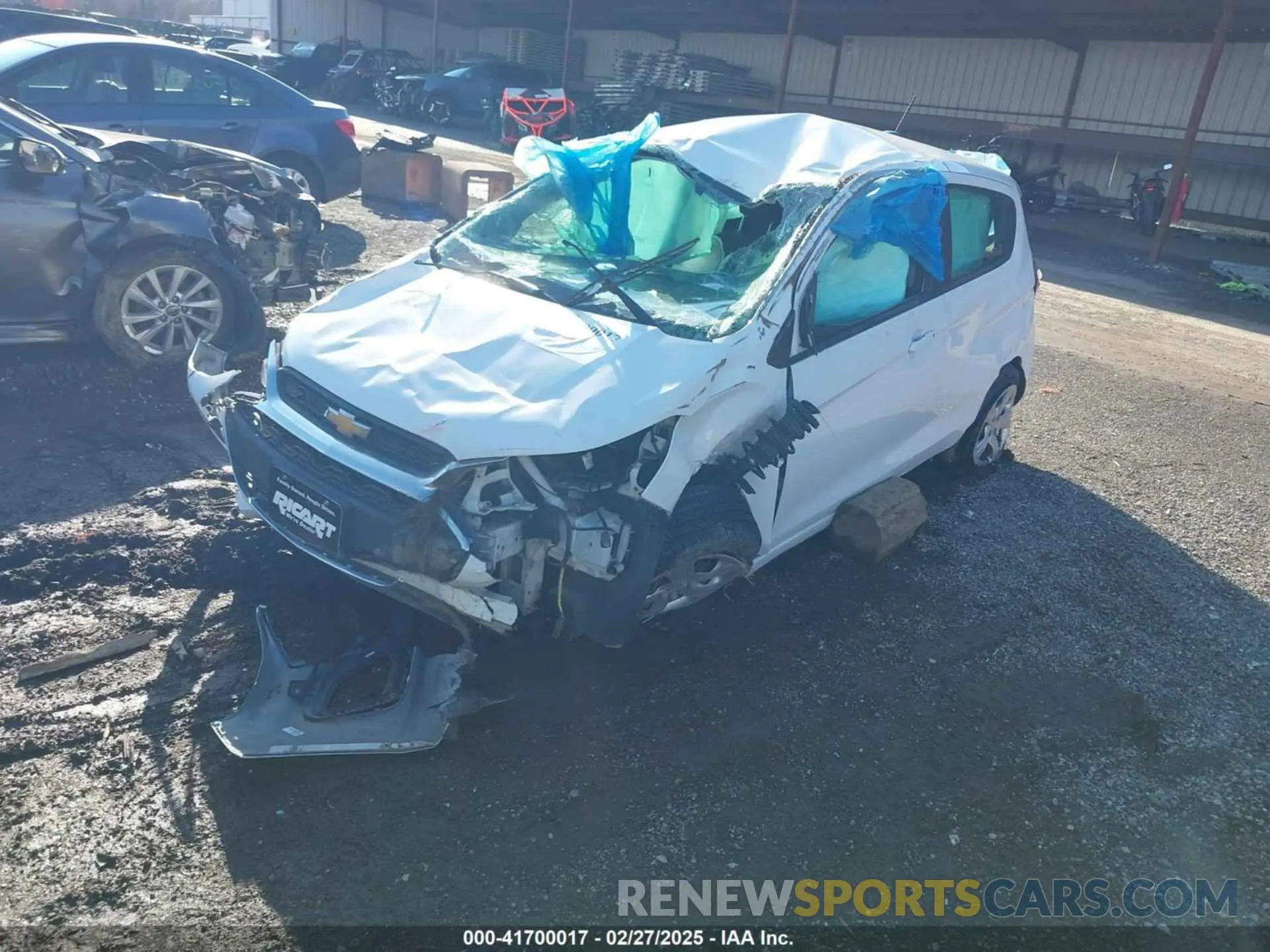 2 fotografías del automóvil dañado KL8CB6SA9LC445834 CHEVROLET SPARK 2020