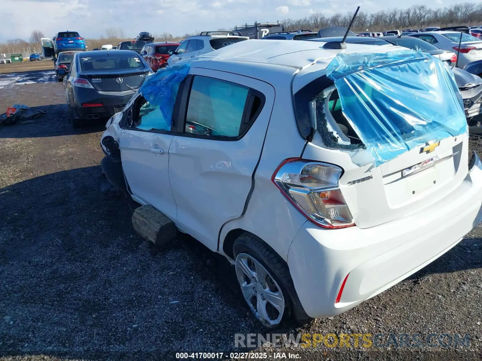 3 fotografías del automóvil dañado KL8CB6SA9LC445834 CHEVROLET SPARK 2020