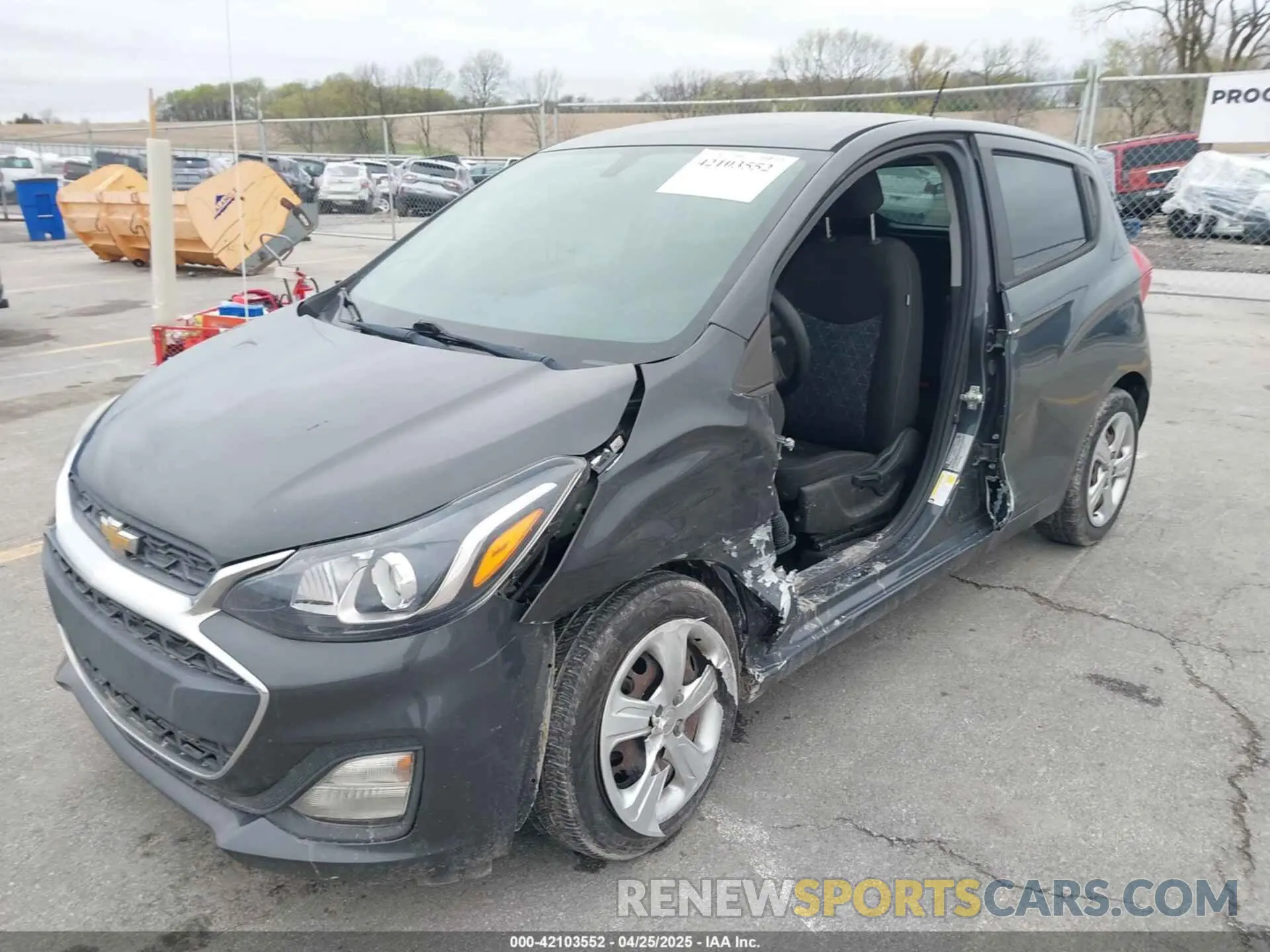 6 fotografías del automóvil dañado KL8CB6SA9LC473908 CHEVROLET SPARK 2020