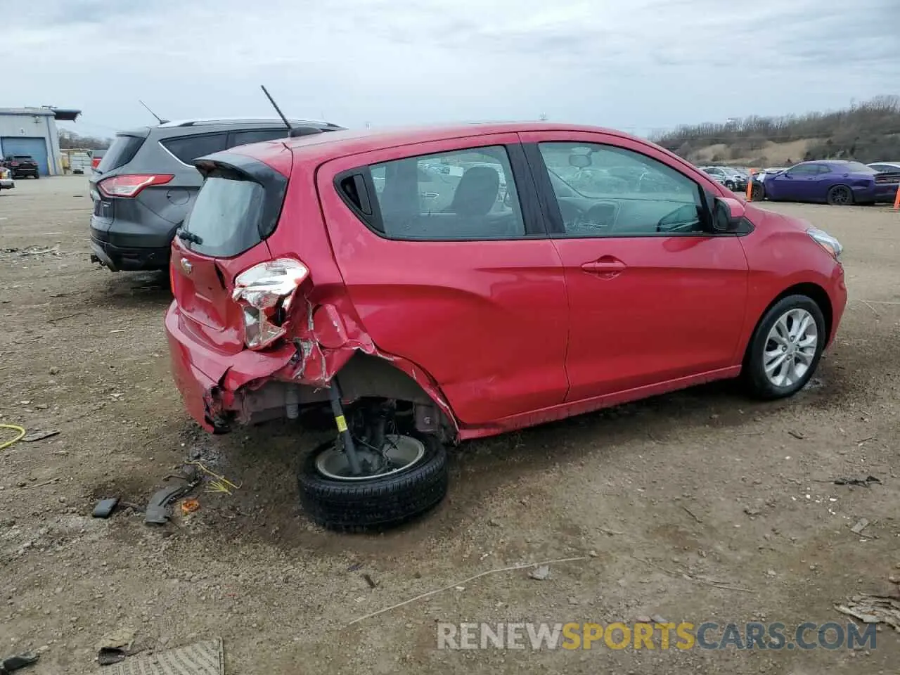 3 fotografías del automóvil dañado KL8CD6SA1LC420484 CHEVROLET SPARK 2020