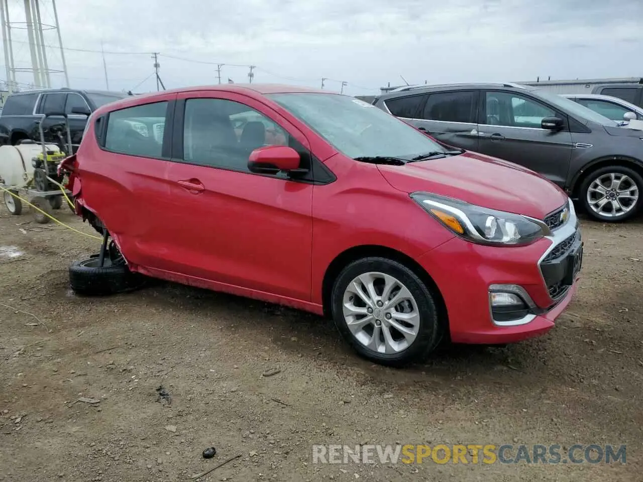 4 fotografías del automóvil dañado KL8CD6SA1LC420484 CHEVROLET SPARK 2020