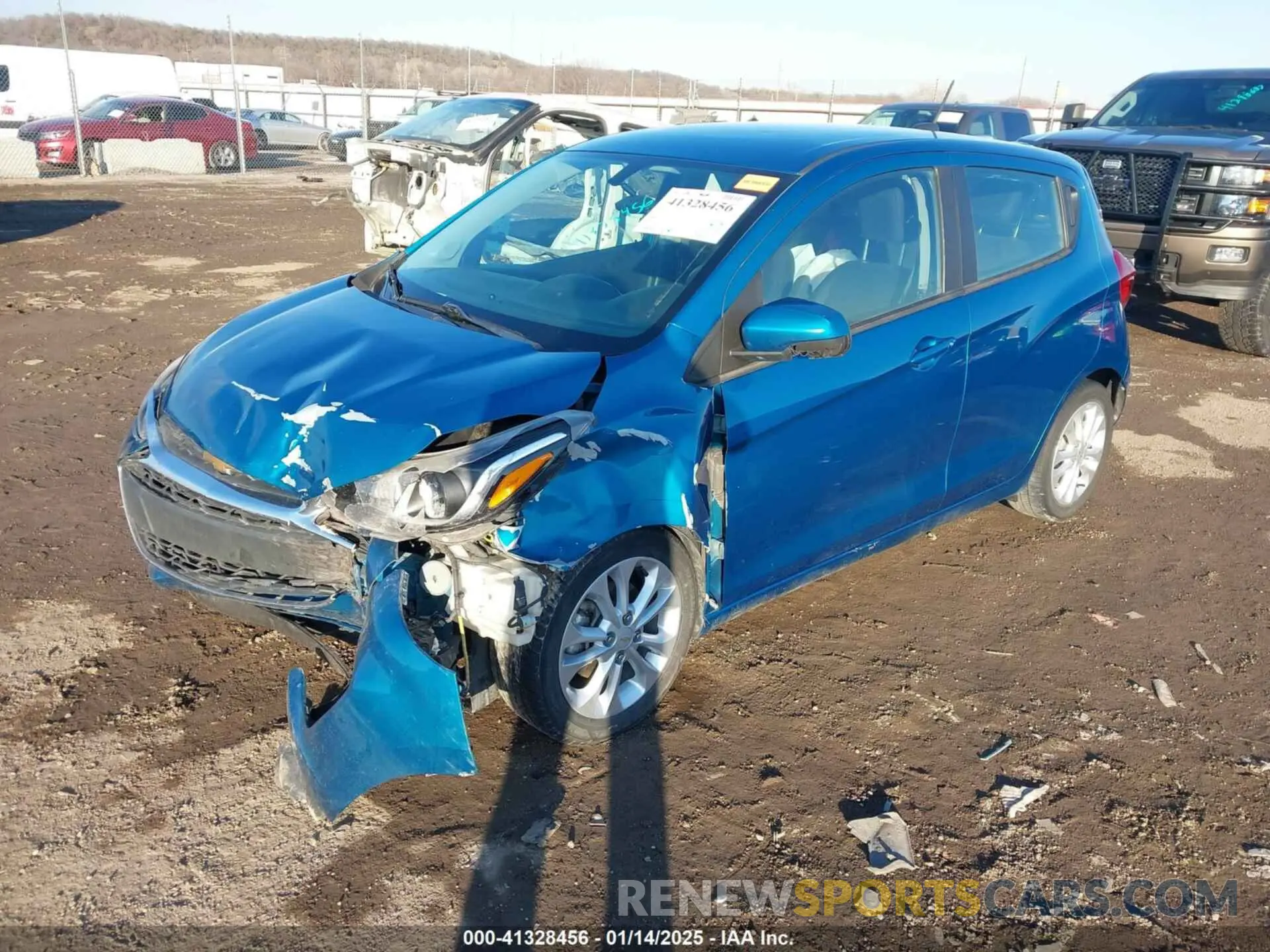 2 fotografías del automóvil dañado KL8CD6SA1LC454652 CHEVROLET SPARK 2020