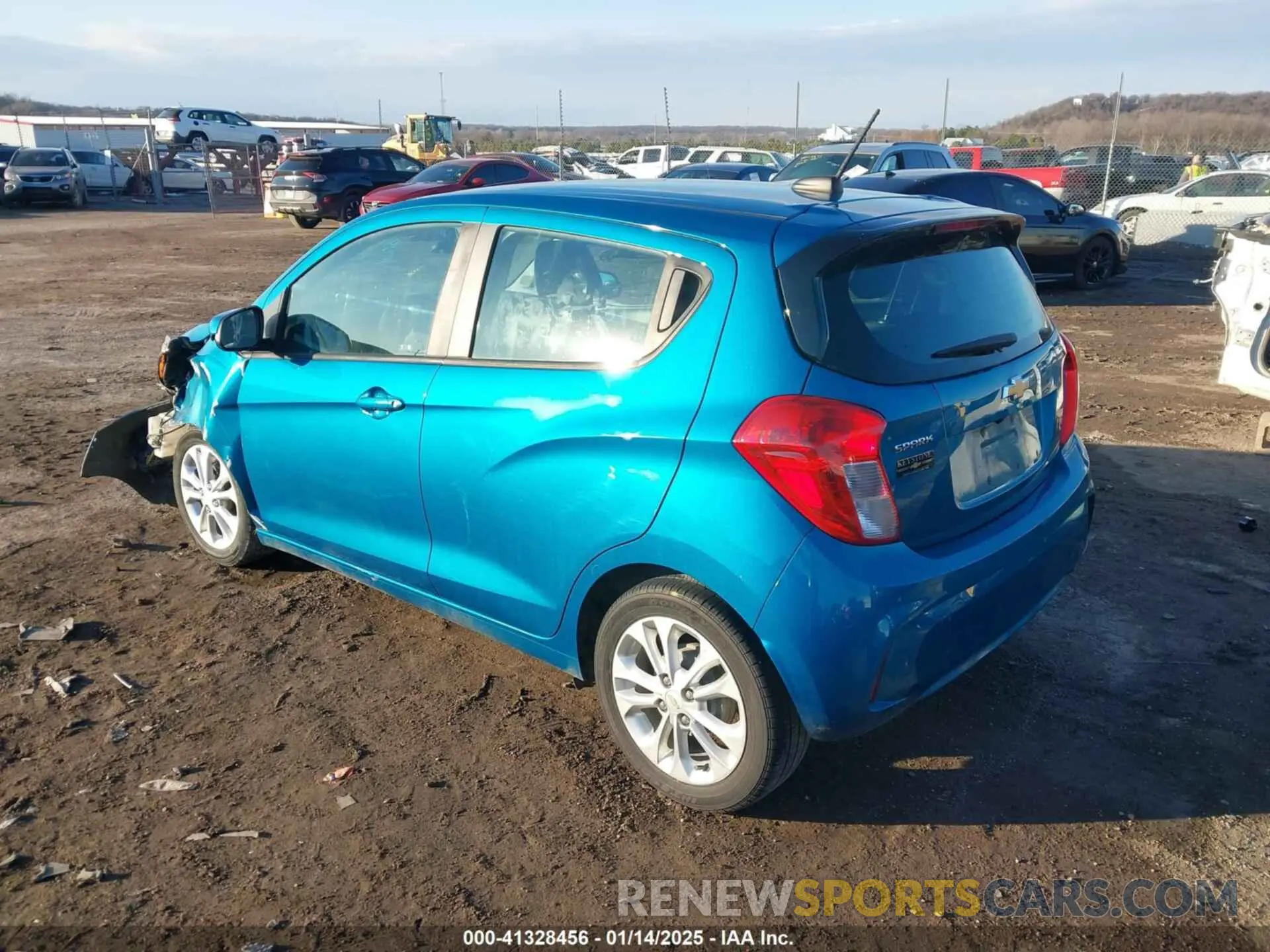 3 fotografías del automóvil dañado KL8CD6SA1LC454652 CHEVROLET SPARK 2020