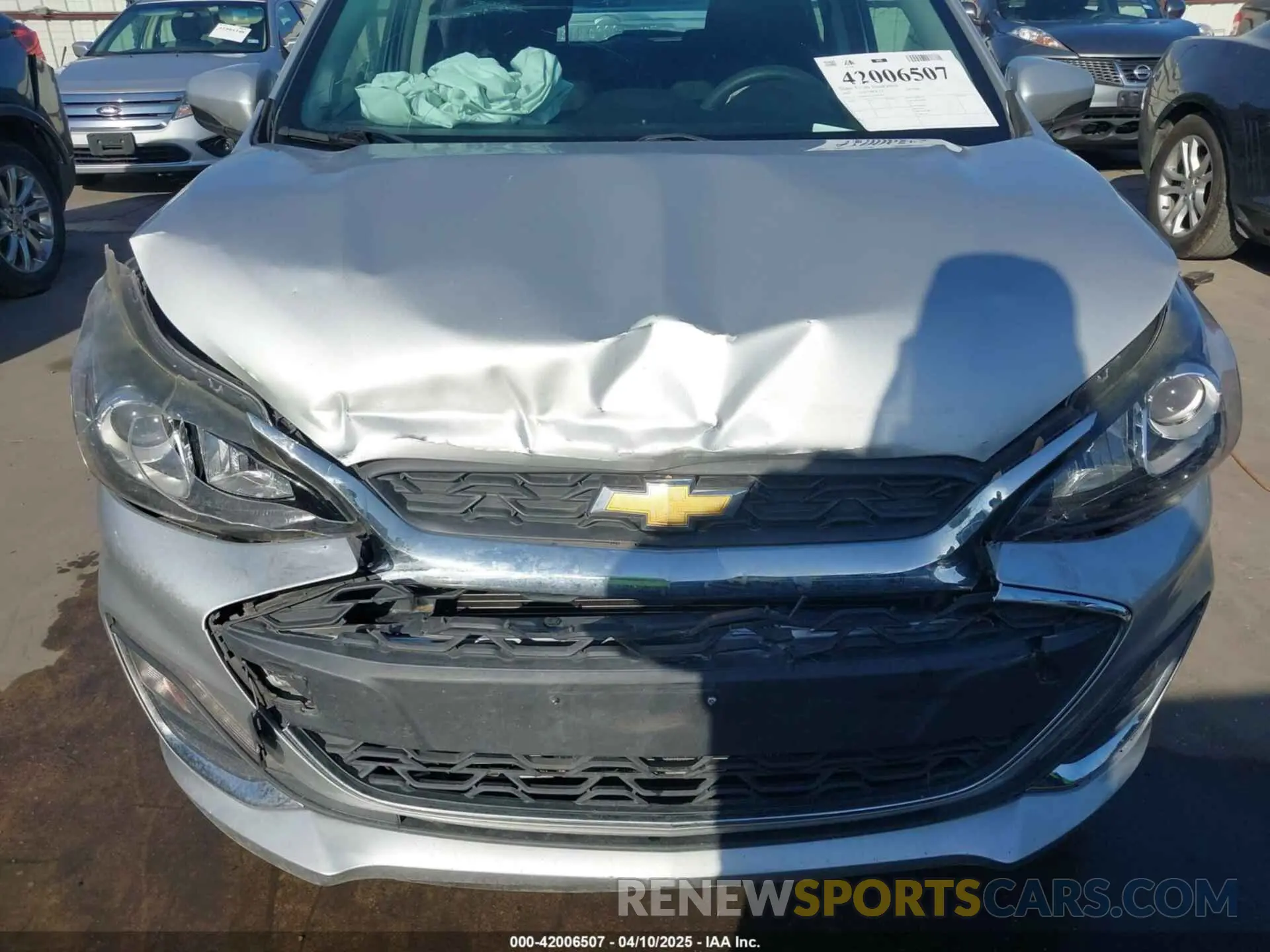 6 fotografías del automóvil dañado KL8CD6SA3LC442440 CHEVROLET SPARK 2020