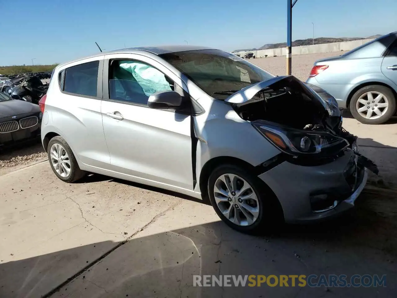 4 fotografías del automóvil dañado KL8CD6SA4LC420348 CHEVROLET SPARK 2020