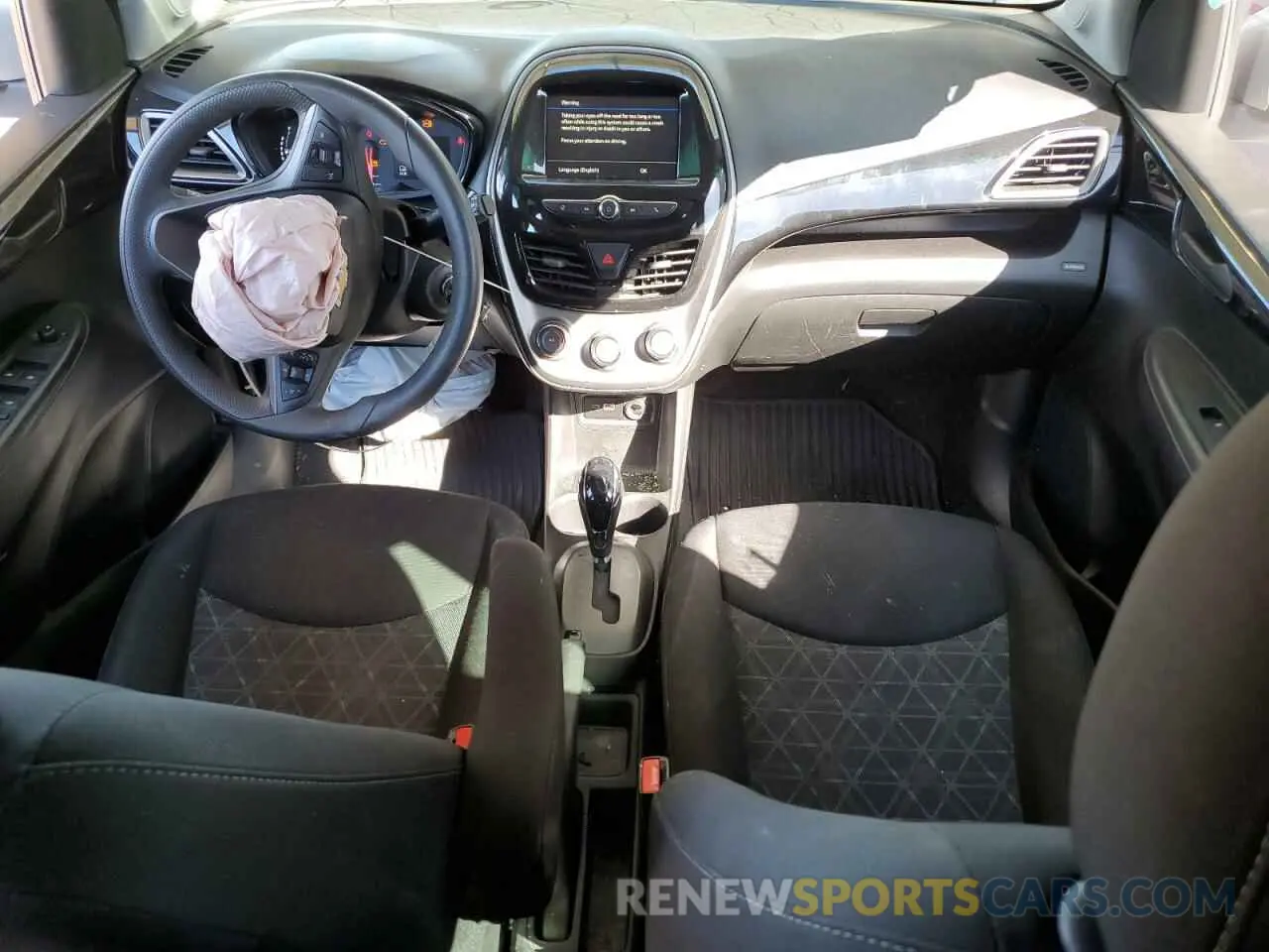 8 fotografías del automóvil dañado KL8CD6SA4LC420348 CHEVROLET SPARK 2020