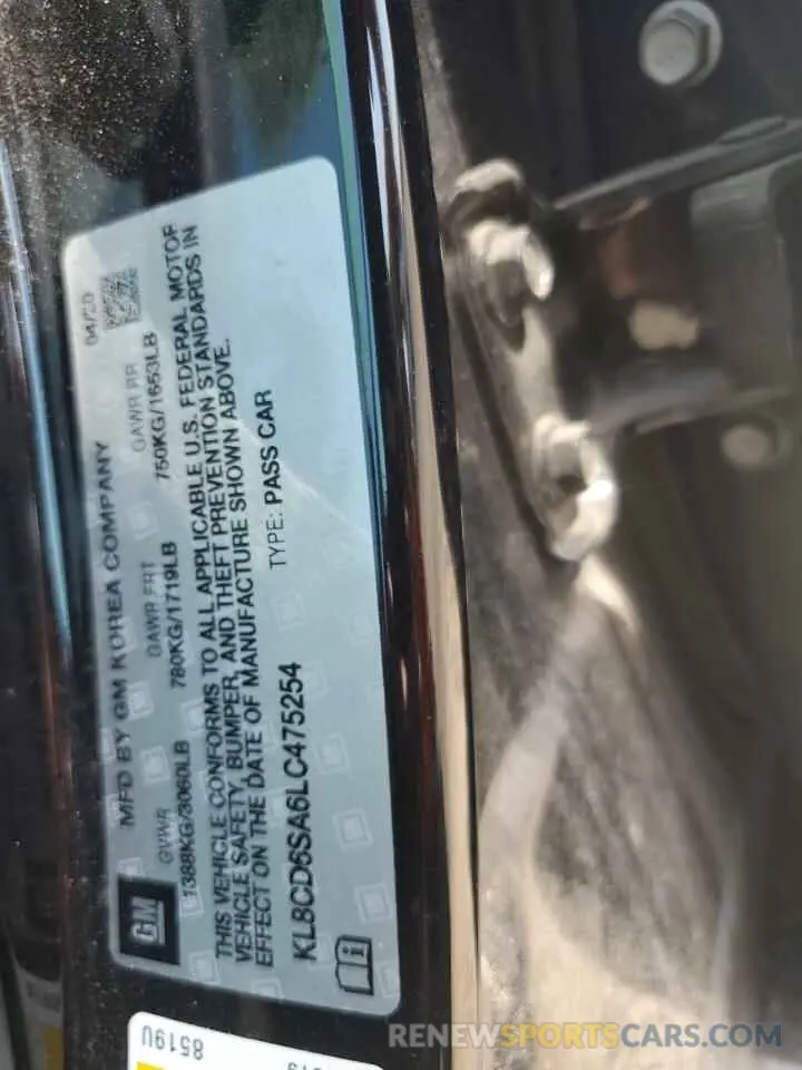 14 fotografías del automóvil dañado KL8CD6SA6LC475254 CHEVROLET SPARK 2020