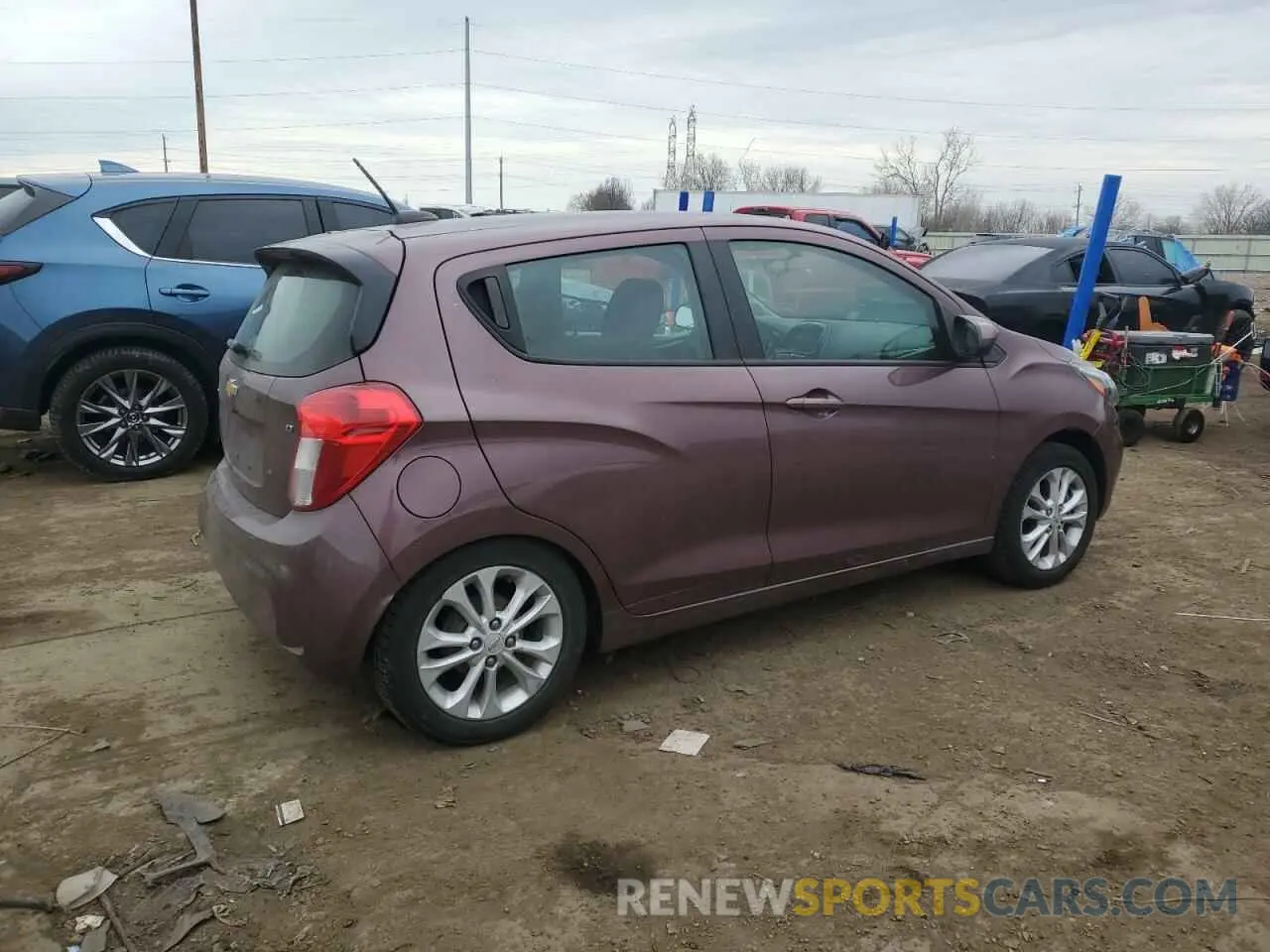 3 fotografías del automóvil dañado KL8CD6SA7LC441596 CHEVROLET SPARK 2020