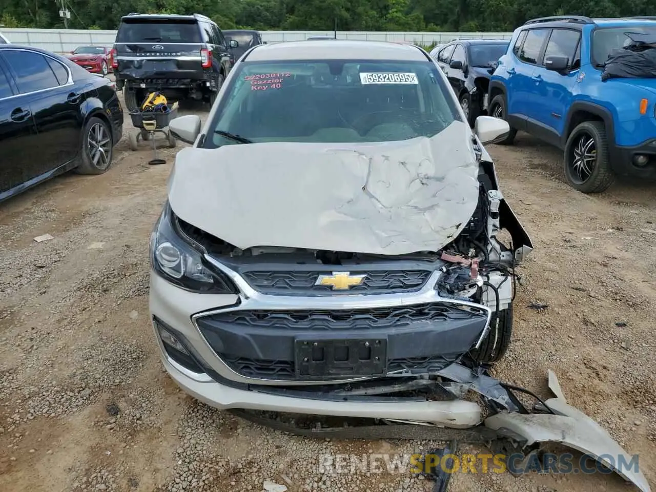 5 fotografías del automóvil dañado KL8CD6SA9LC439302 CHEVROLET SPARK 2020