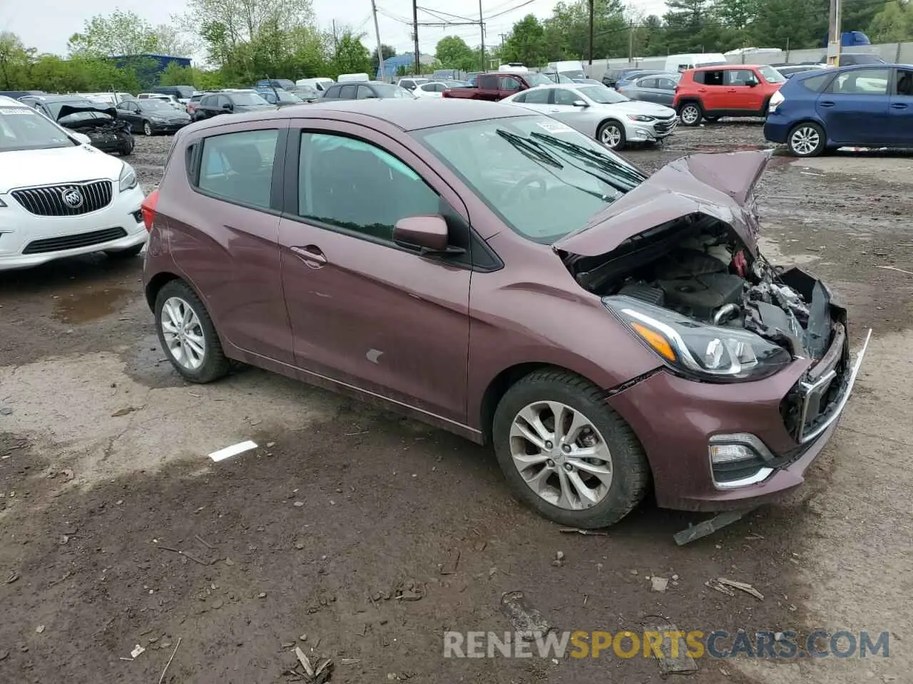 4 fotografías del automóvil dañado KL8CD6SAXLC461521 CHEVROLET SPARK 2020