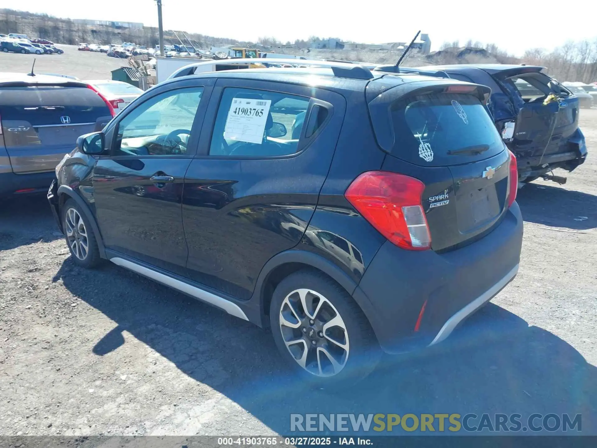 3 fotografías del automóvil dañado KL8CH6SA8LC459867 CHEVROLET SPARK 2020