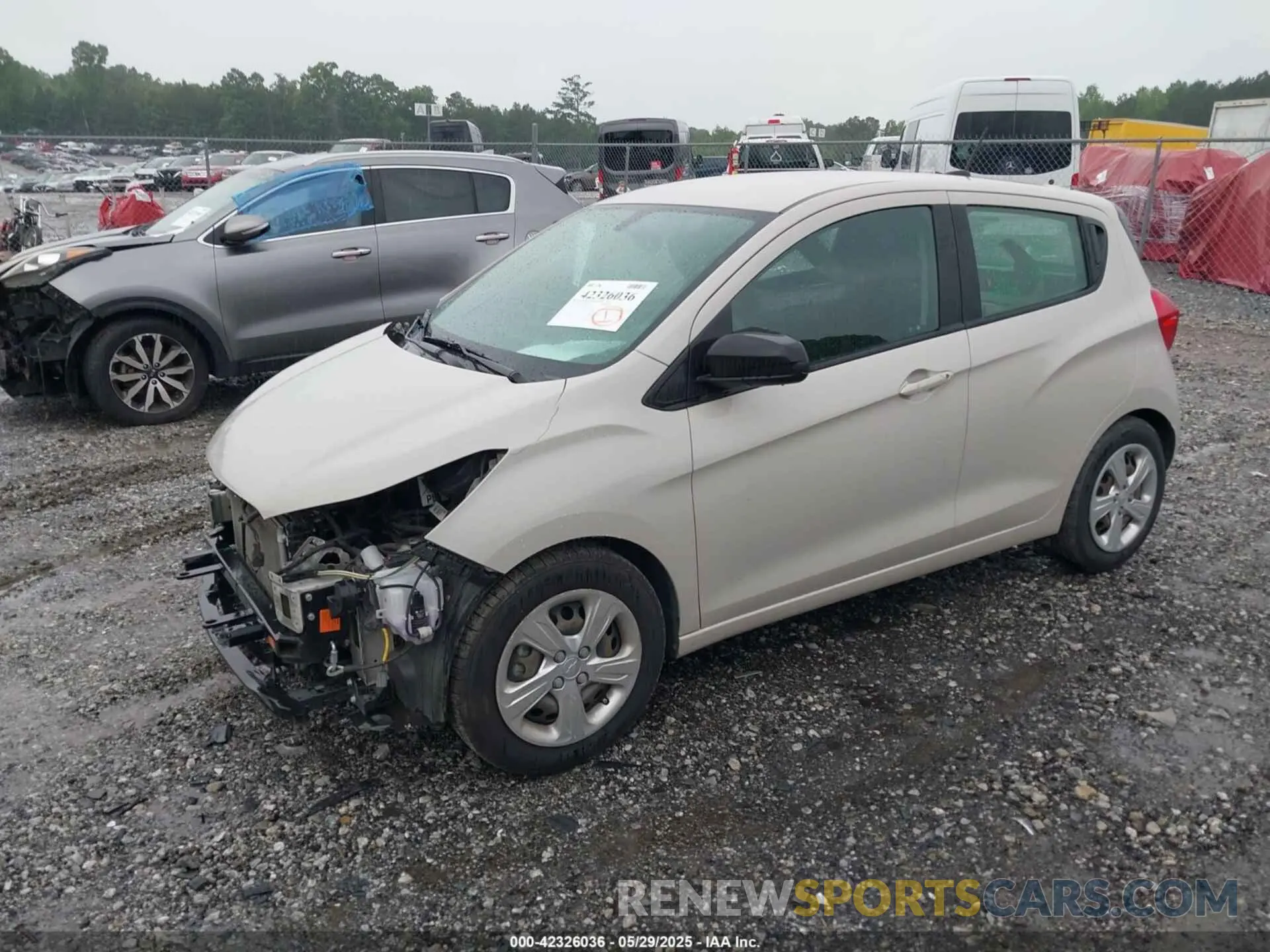 2 fotografías del automóvil dañado KL8CA6SA6MC736232 CHEVROLET SPARK 2021