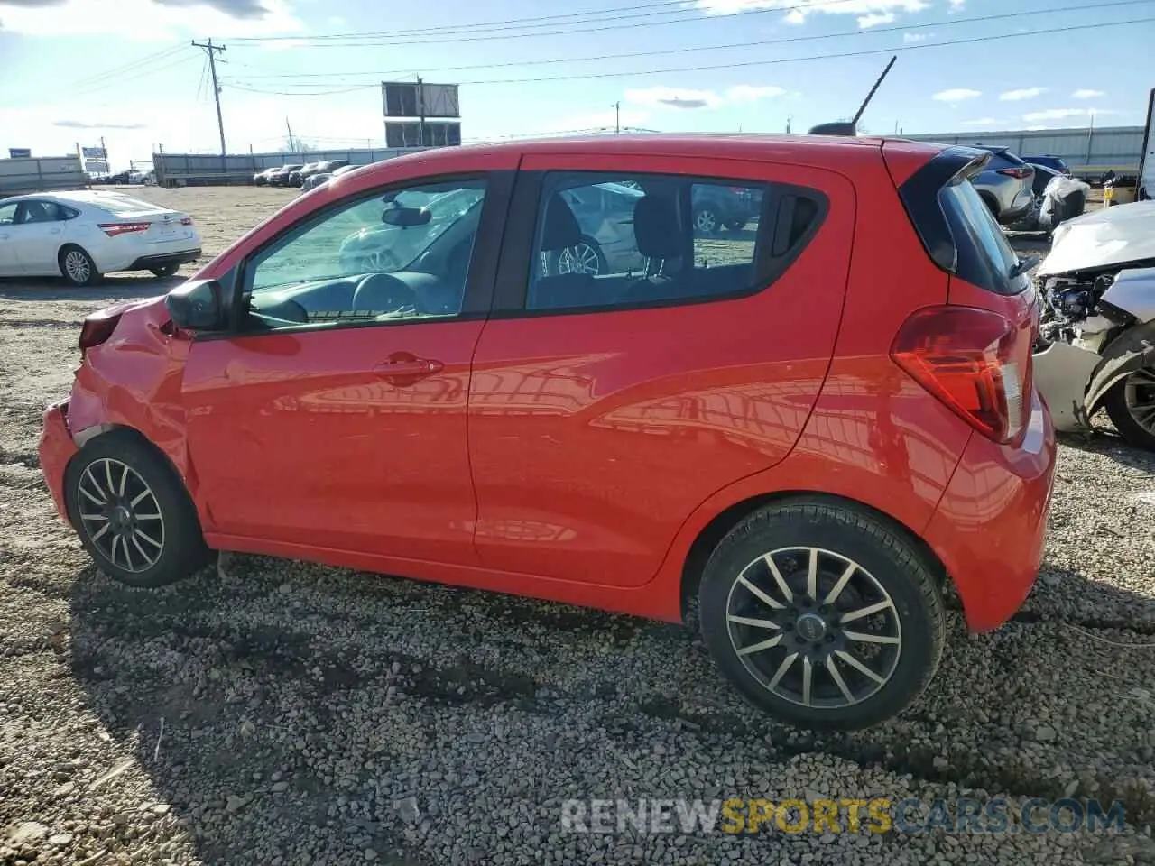2 fotografías del automóvil dañado KL8CB6SA0MC731038 CHEVROLET SPARK 2021