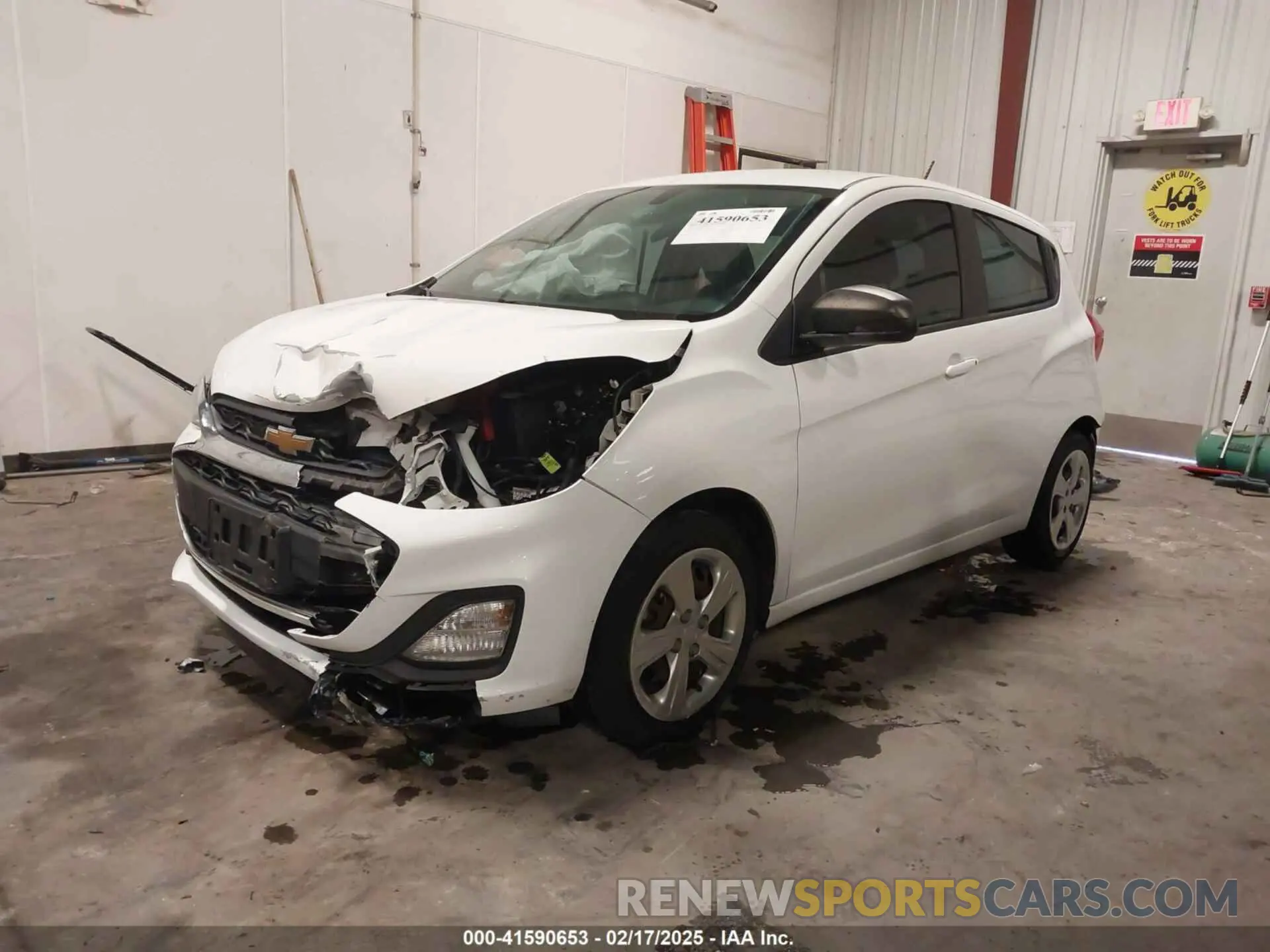 2 fotografías del automóvil dañado KL8CB6SA0MC740306 CHEVROLET SPARK 2021