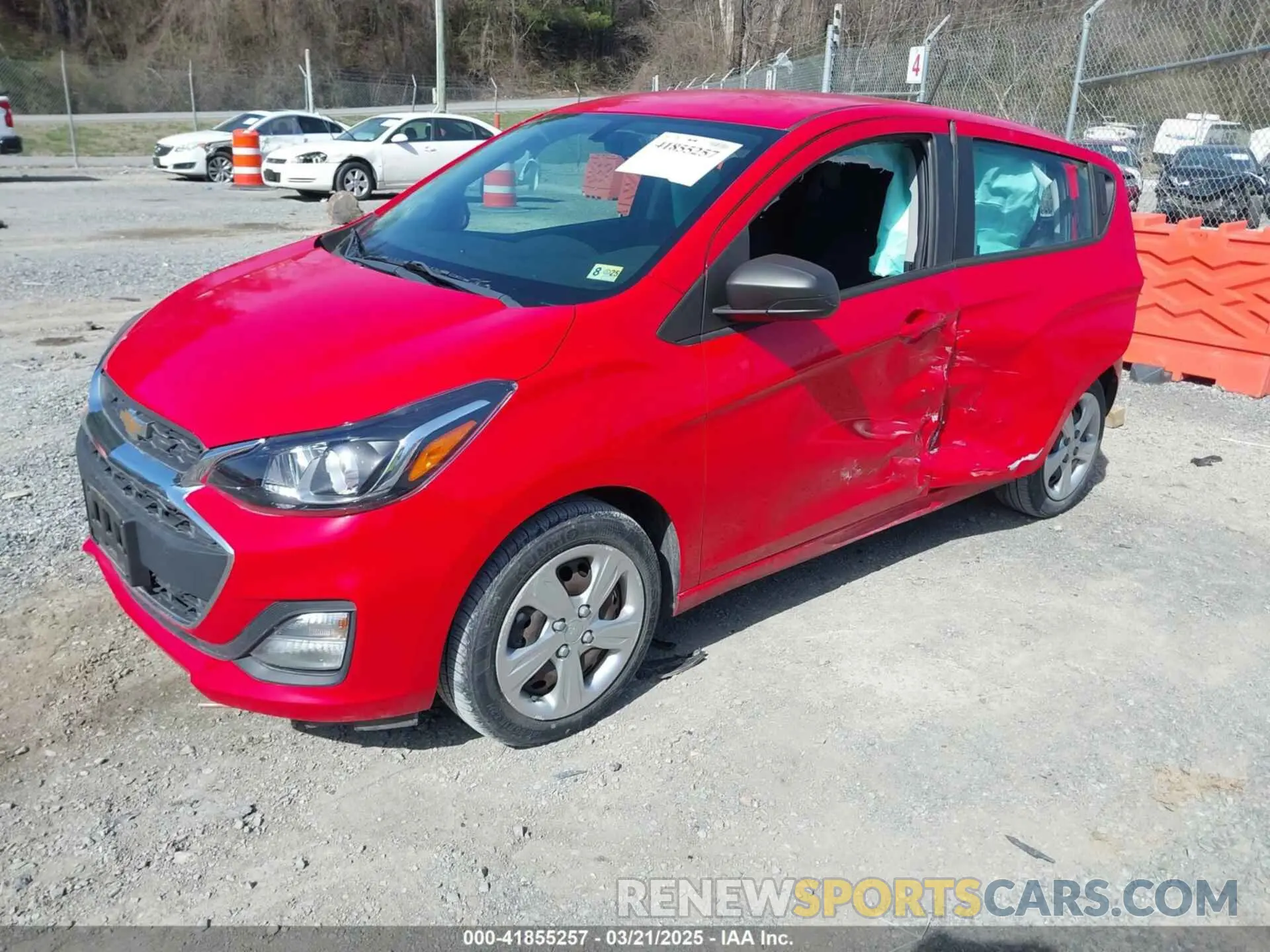 2 fotografías del automóvil dañado KL8CB6SA0MC742640 CHEVROLET SPARK 2021