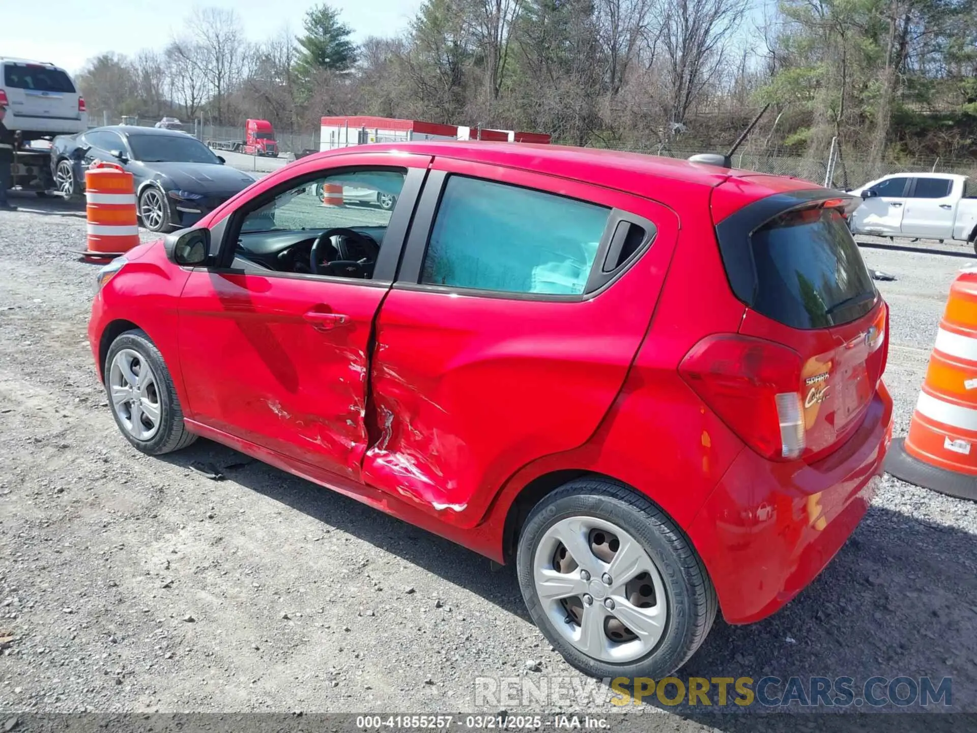 3 fotografías del automóvil dañado KL8CB6SA0MC742640 CHEVROLET SPARK 2021