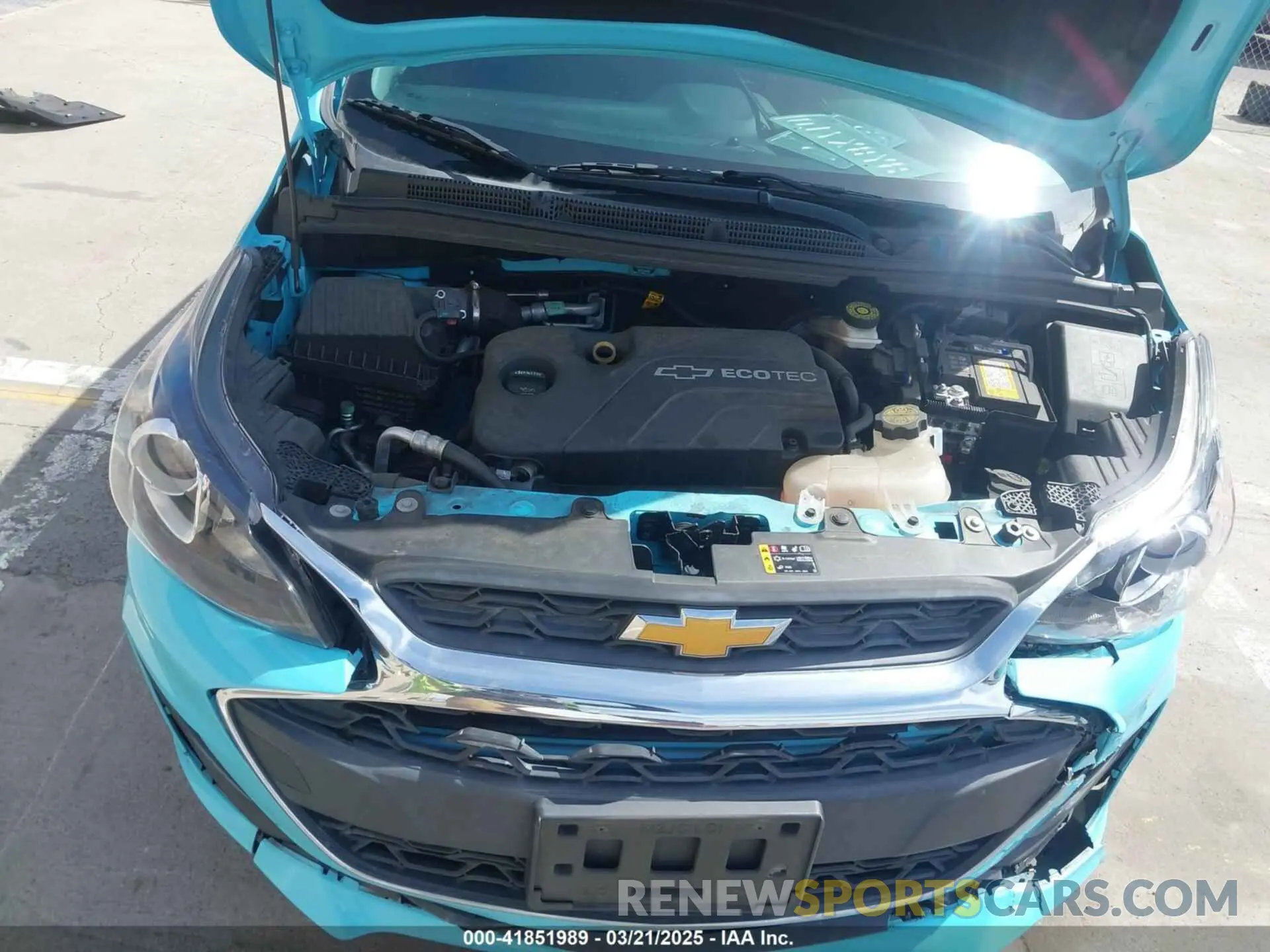 10 fotografías del automóvil dañado KL8CB6SA1MC228604 CHEVROLET SPARK 2021