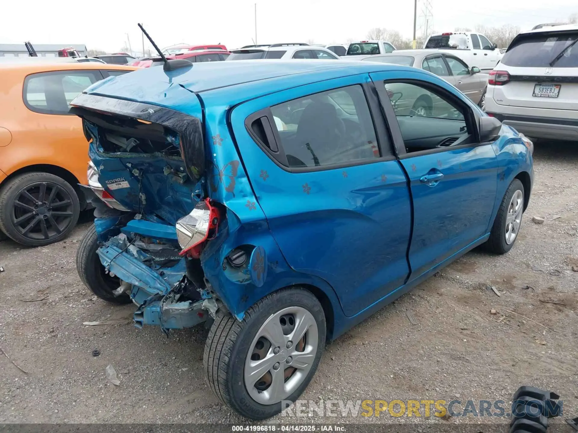 4 fotografías del automóvil dañado KL8CB6SA1MC708061 CHEVROLET SPARK 2021