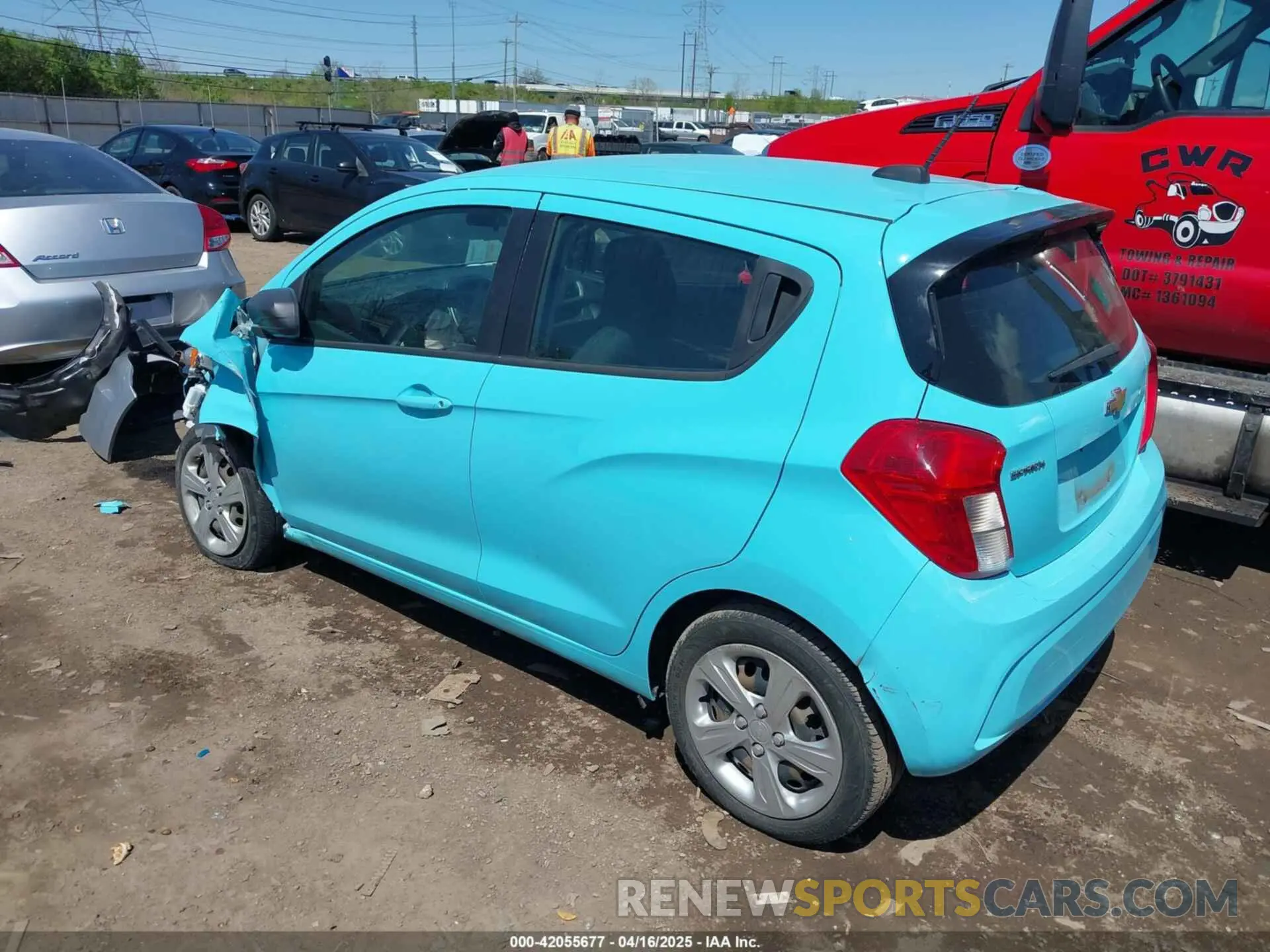 3 fotografías del automóvil dañado KL8CB6SA1MC711784 CHEVROLET SPARK 2021