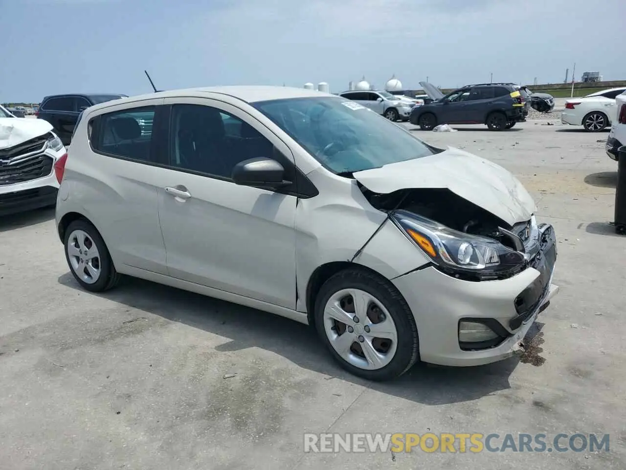 4 fotografías del automóvil dañado KL8CB6SA3MC712841 CHEVROLET SPARK 2021
