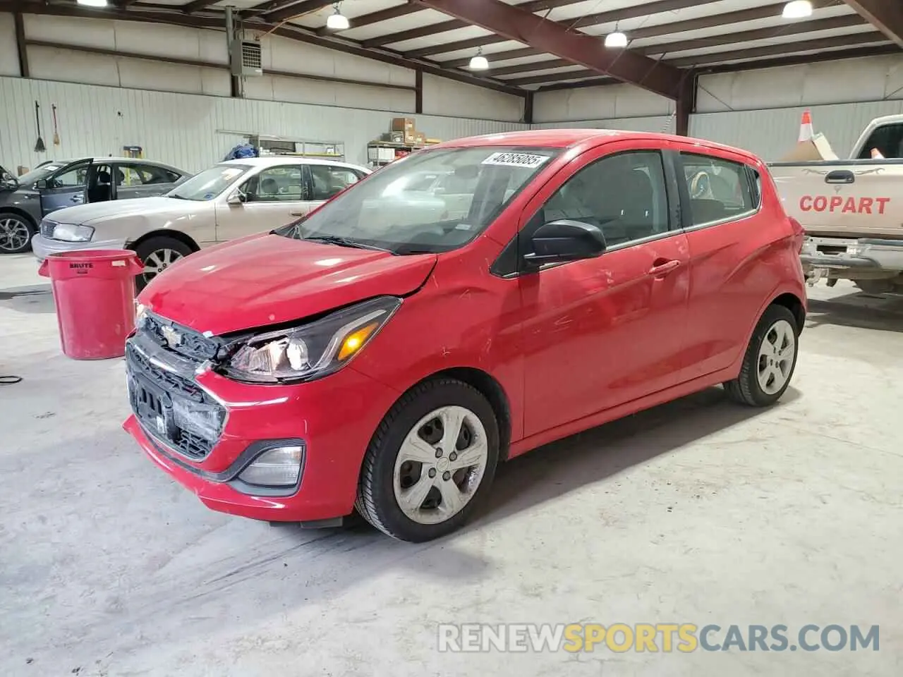1 fotografías del automóvil dañado KL8CB6SA3MC730787 CHEVROLET SPARK 2021