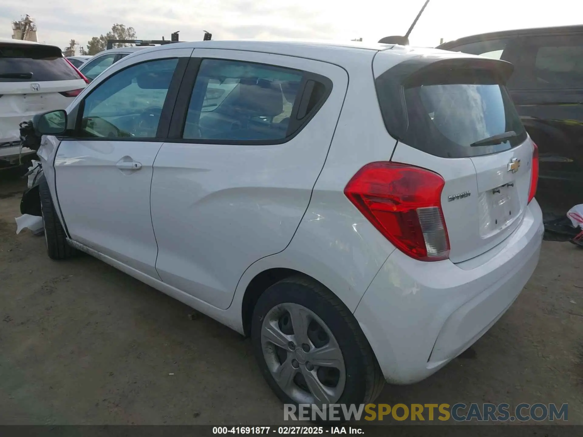 3 fotografías del automóvil dañado KL8CB6SA4MC723539 CHEVROLET SPARK 2021