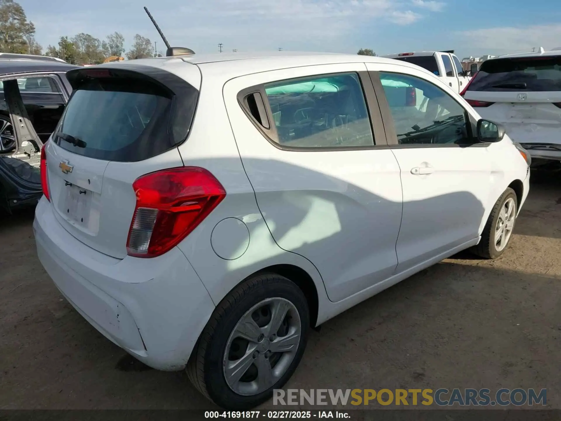 4 fotografías del automóvil dañado KL8CB6SA4MC723539 CHEVROLET SPARK 2021