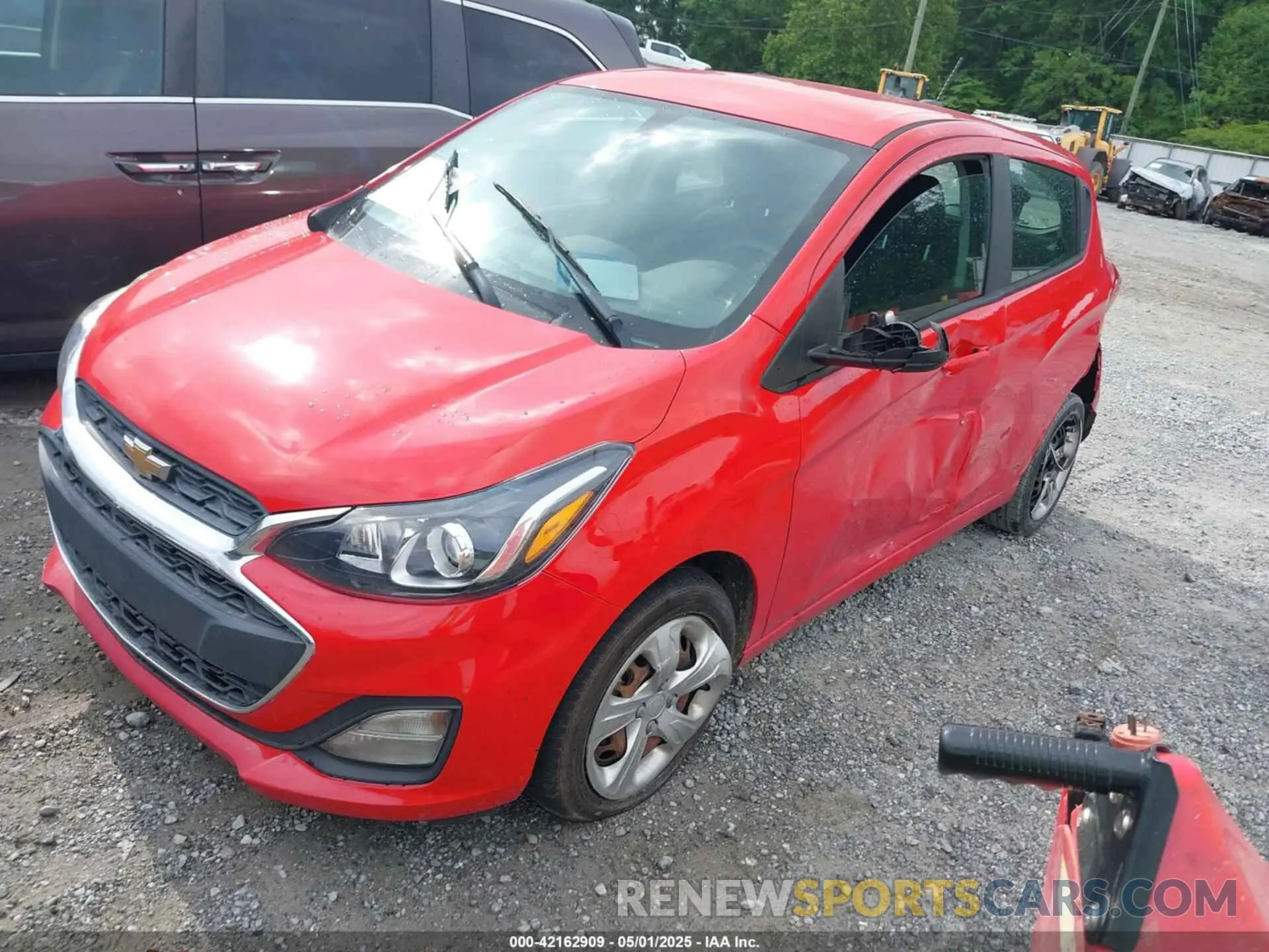 2 fotografías del automóvil dañado KL8CB6SA5MC227679 CHEVROLET SPARK 2021