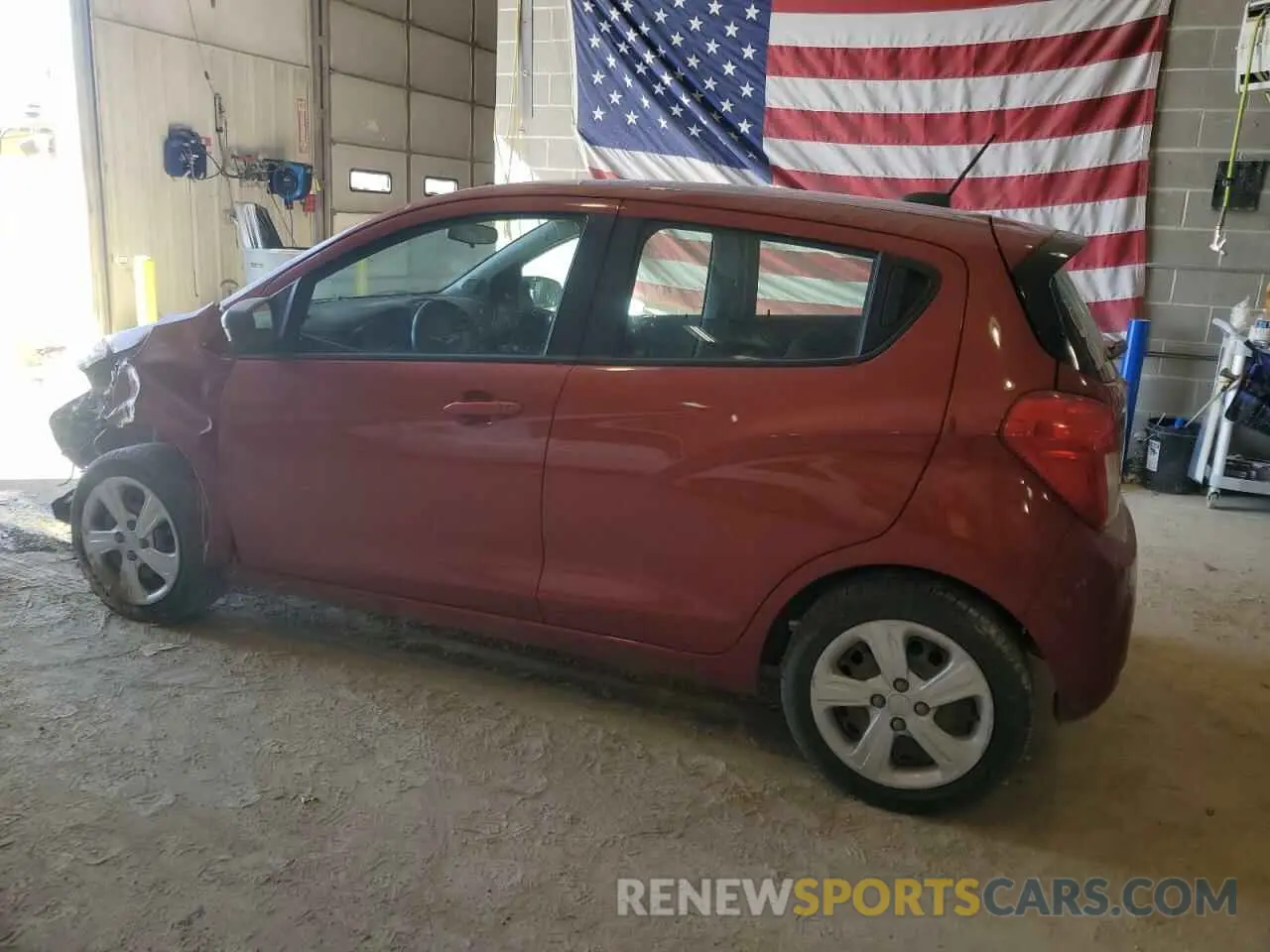 2 fotografías del automóvil dañado KL8CB6SA5MC712310 CHEVROLET SPARK 2021