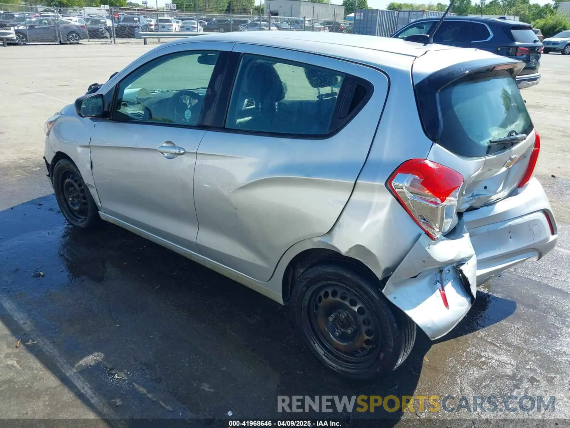 3 fotografías del automóvil dañado KL8CB6SA6MC703101 CHEVROLET SPARK 2021