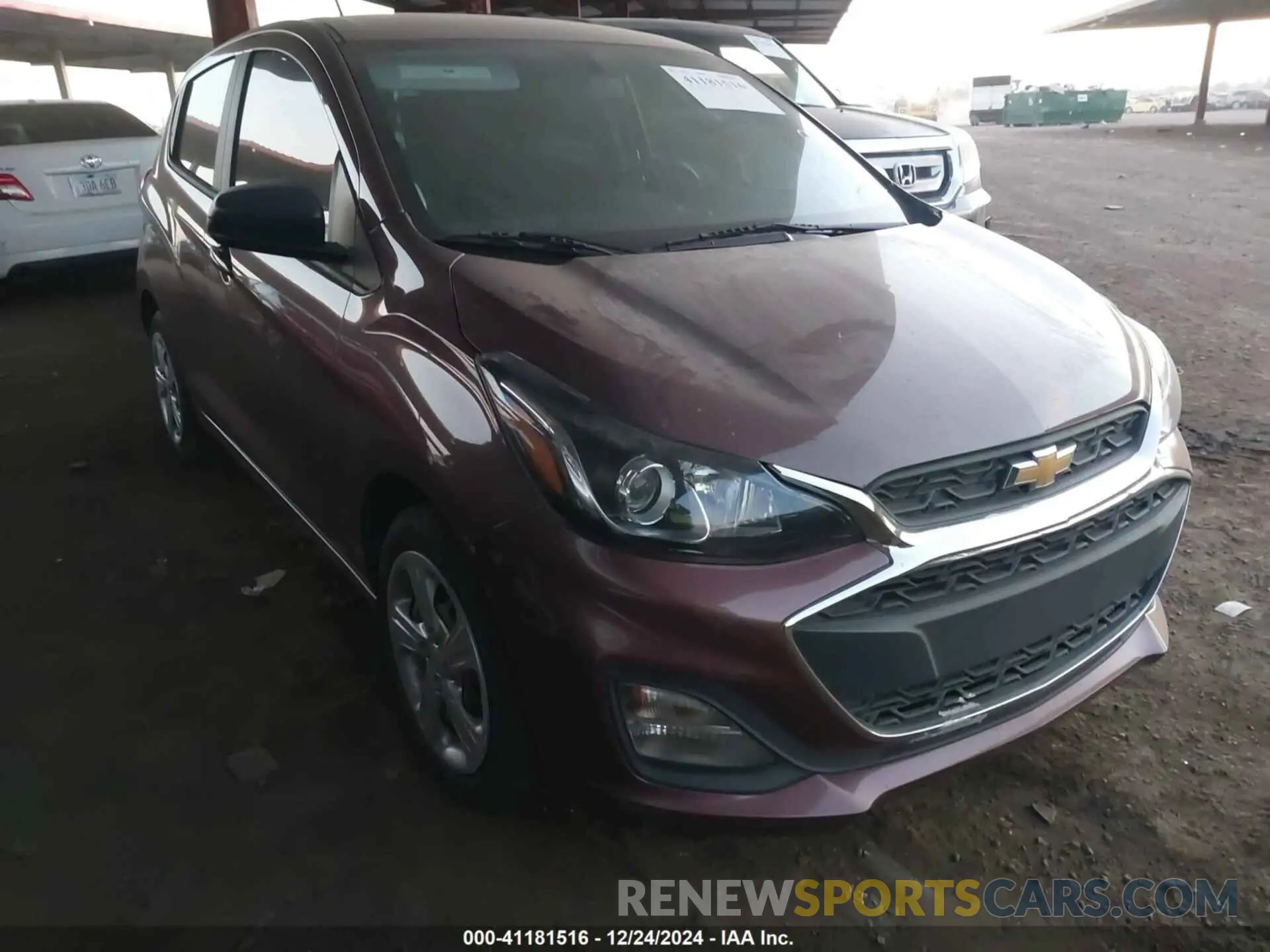 1 fotografías del automóvil dañado KL8CB6SA6MC709044 CHEVROLET SPARK 2021