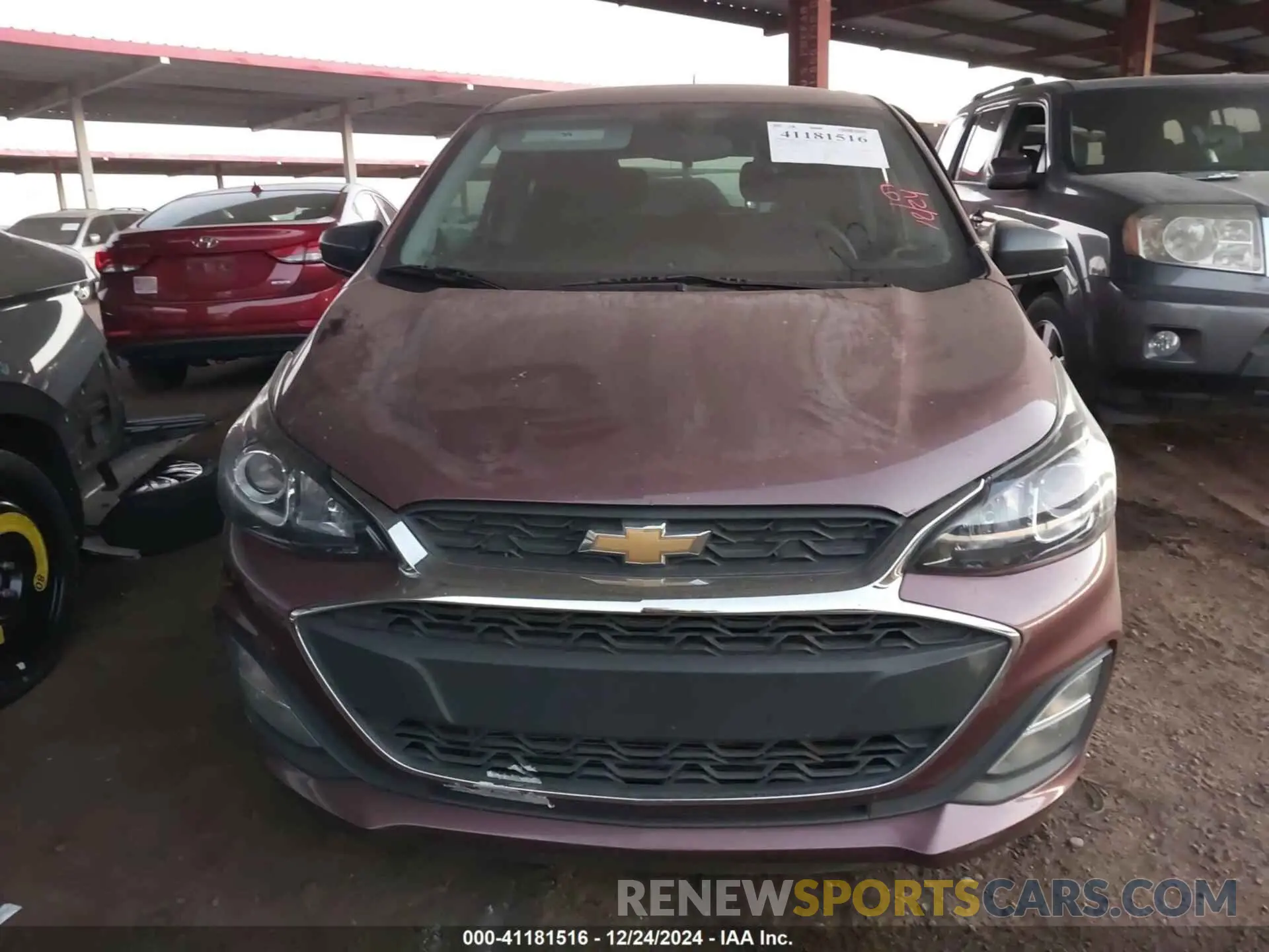 11 fotografías del automóvil dañado KL8CB6SA6MC709044 CHEVROLET SPARK 2021