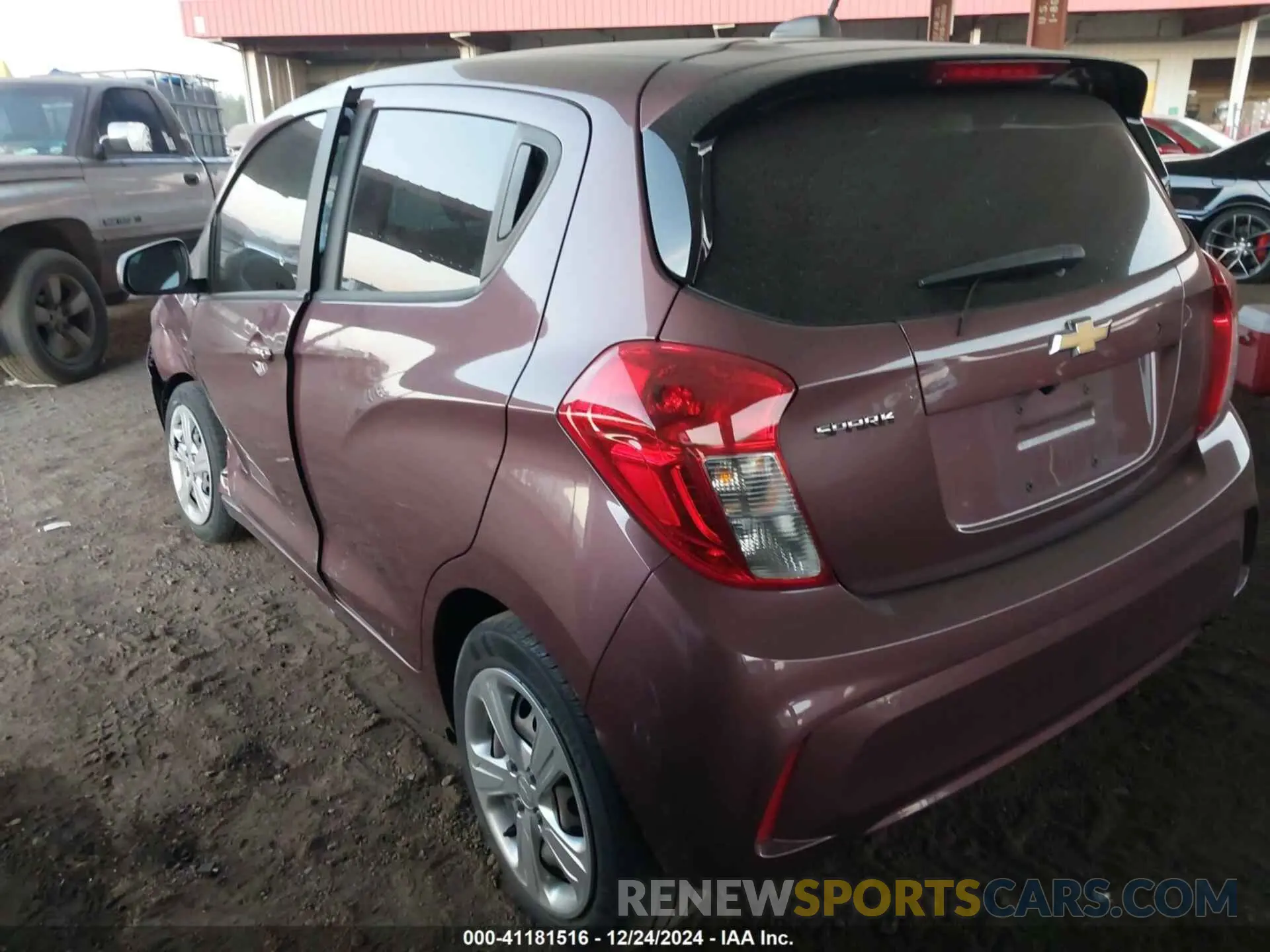 3 fotografías del automóvil dañado KL8CB6SA6MC709044 CHEVROLET SPARK 2021