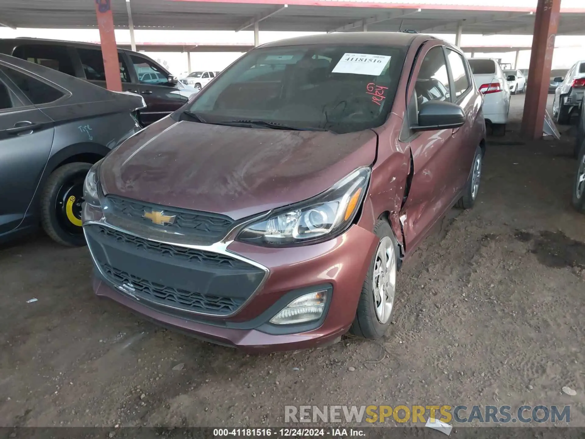 6 fotografías del automóvil dañado KL8CB6SA6MC709044 CHEVROLET SPARK 2021