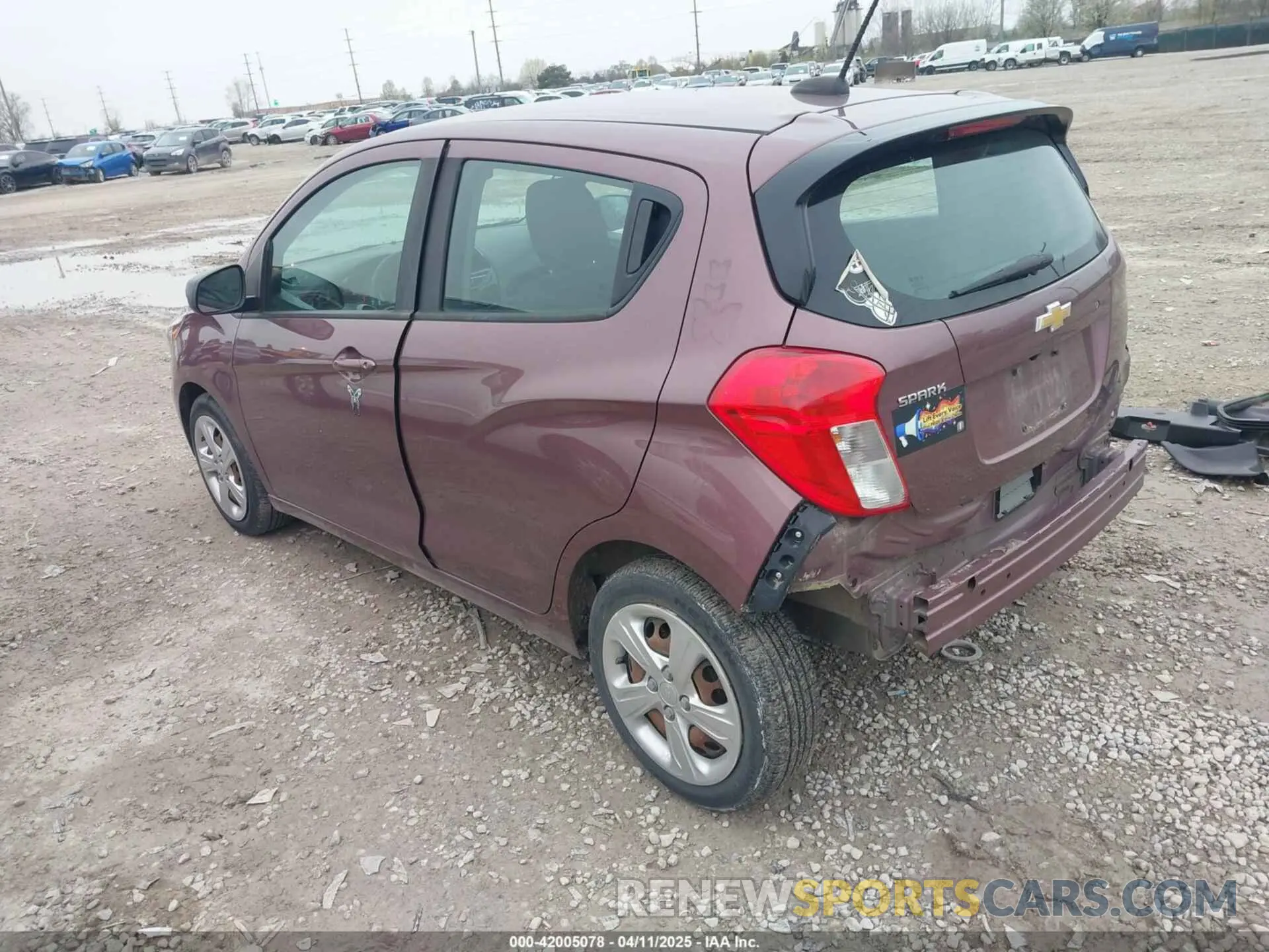 3 fotografías del automóvil dañado KL8CB6SA6MC729004 CHEVROLET SPARK 2021