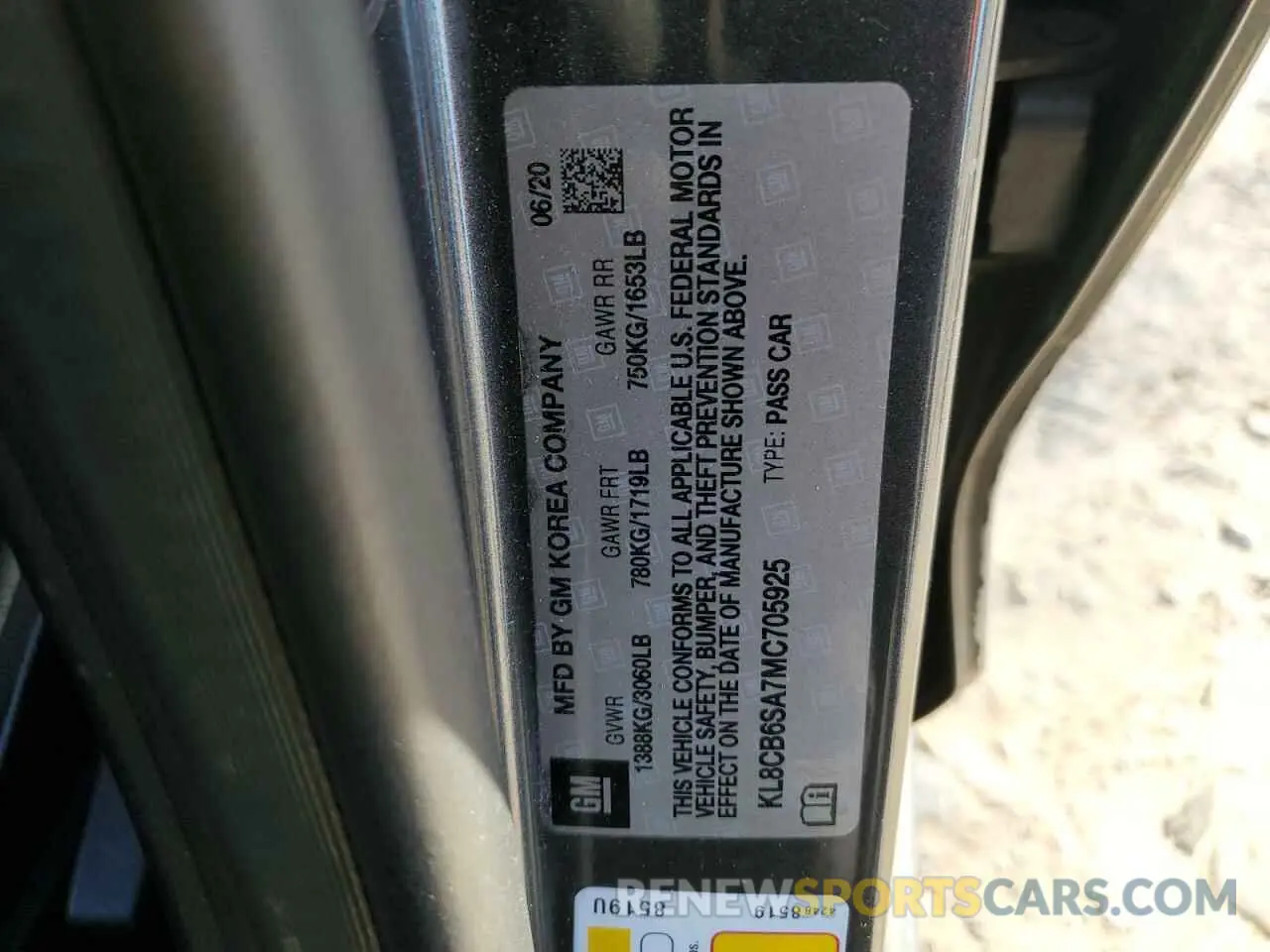 14 fotografías del automóvil dañado KL8CB6SA7MC705925 CHEVROLET SPARK 2021