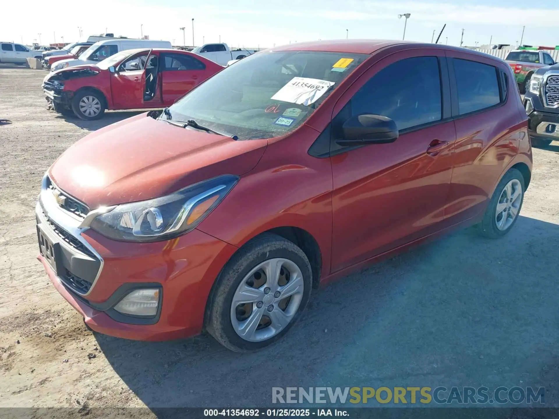 2 fotografías del automóvil dañado KL8CB6SA7MC712938 CHEVROLET SPARK 2021