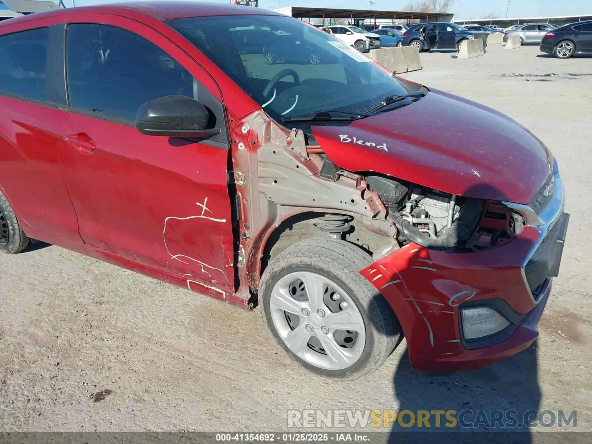 6 fotografías del automóvil dañado KL8CB6SA7MC712938 CHEVROLET SPARK 2021