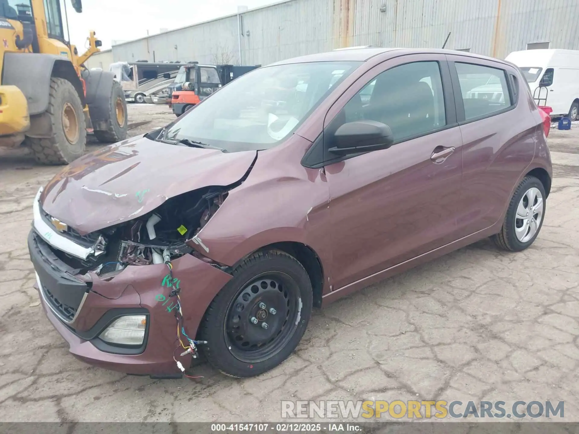 2 fotografías del automóvil dañado KL8CB6SA7MC720652 CHEVROLET SPARK 2021